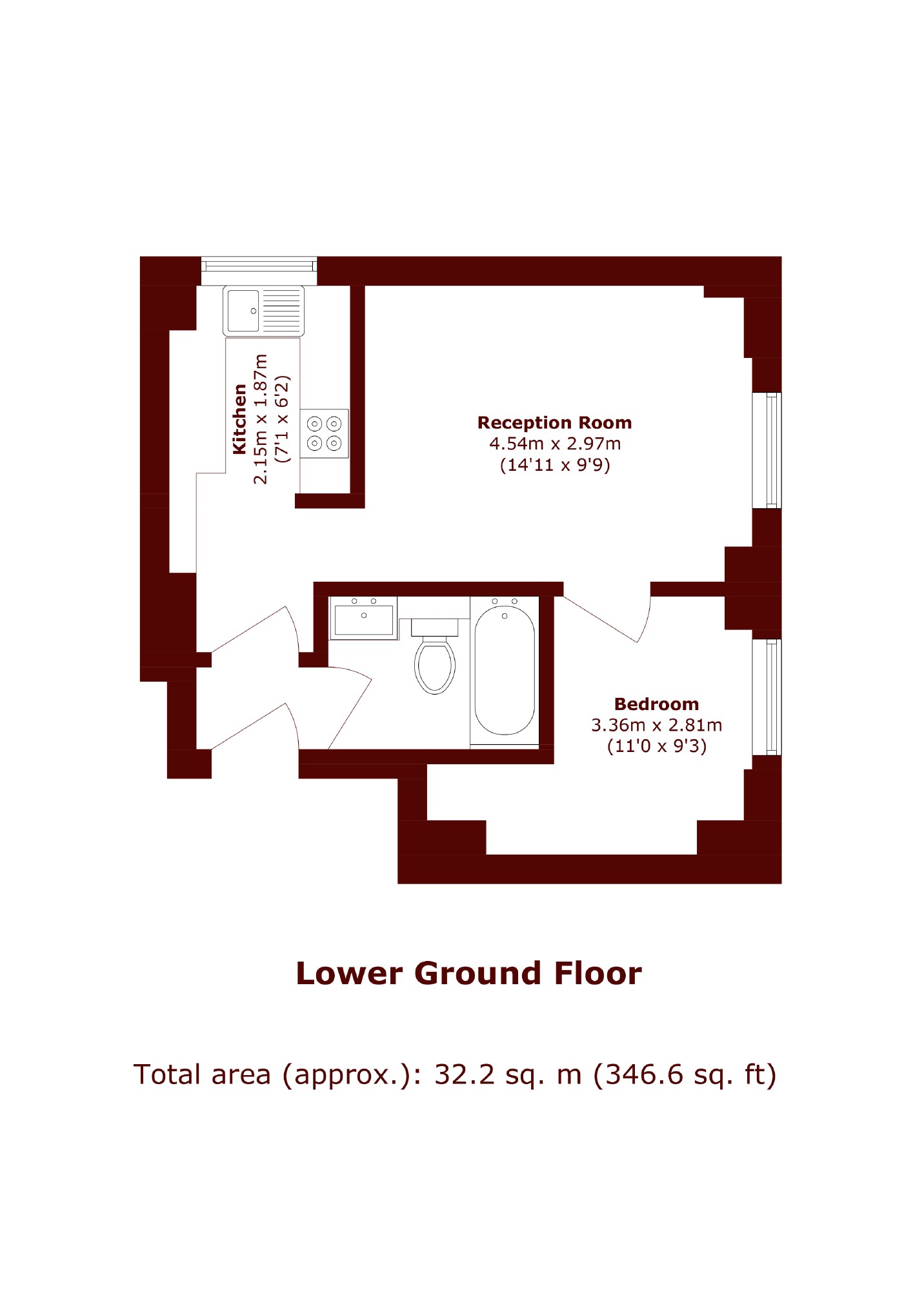 62, Fursecroft Court, London floorplan