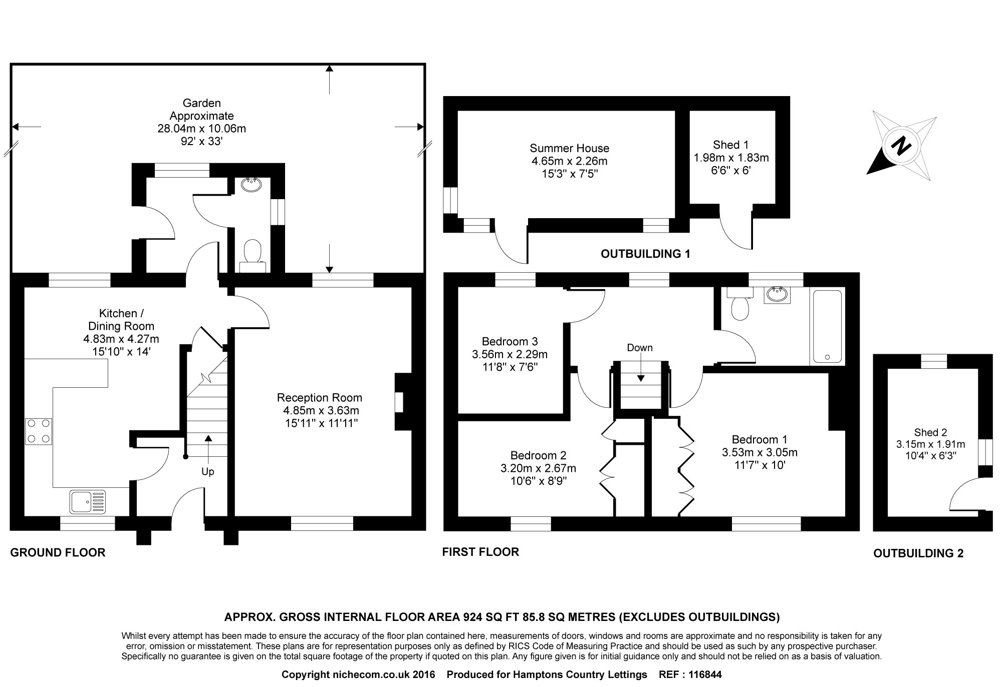 3 Bedrooms End terrace house to rent in Court Close, Warmington, Banbury OX17