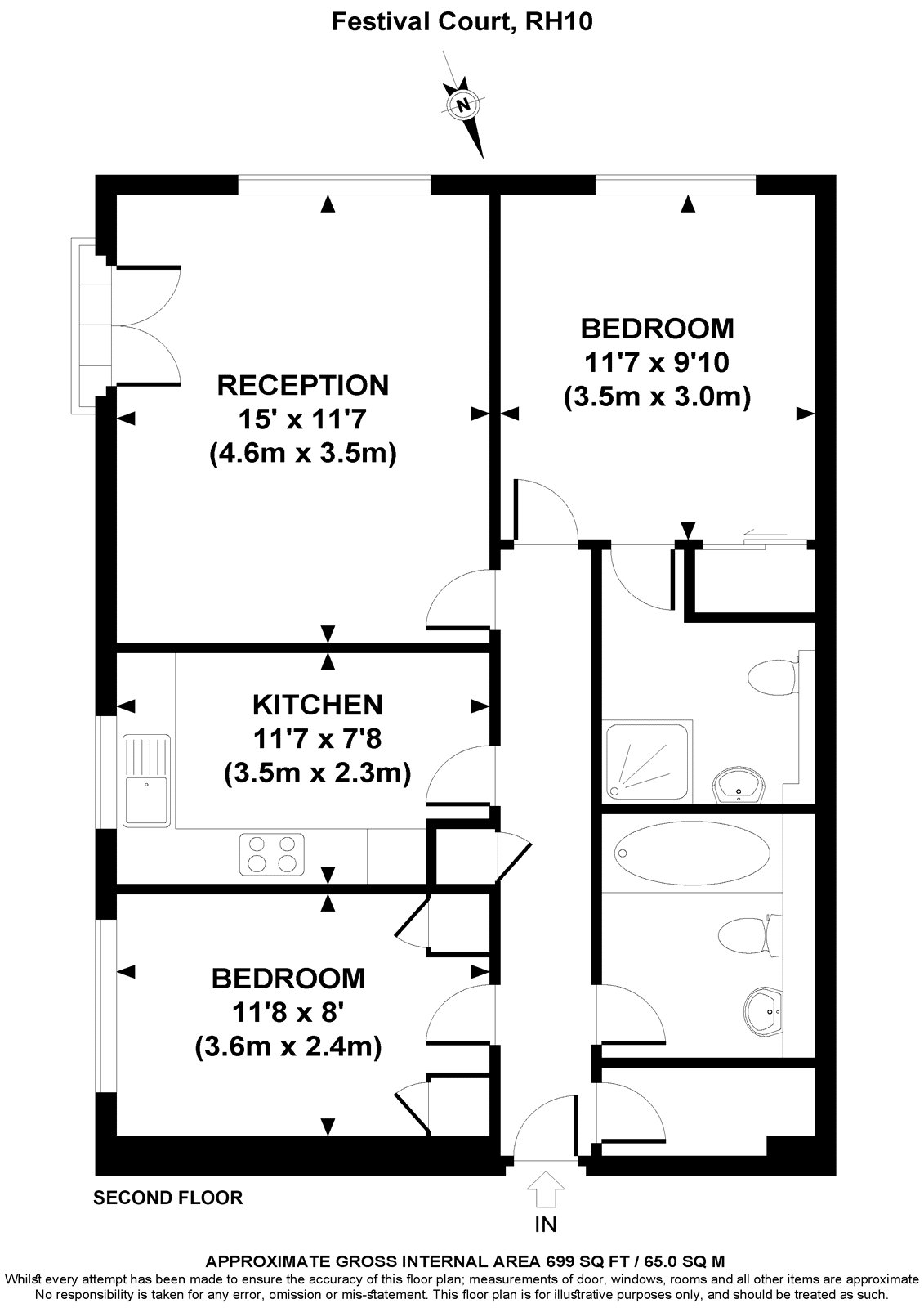 7 Festival Court,, Harvest Road, Crawley floorplan