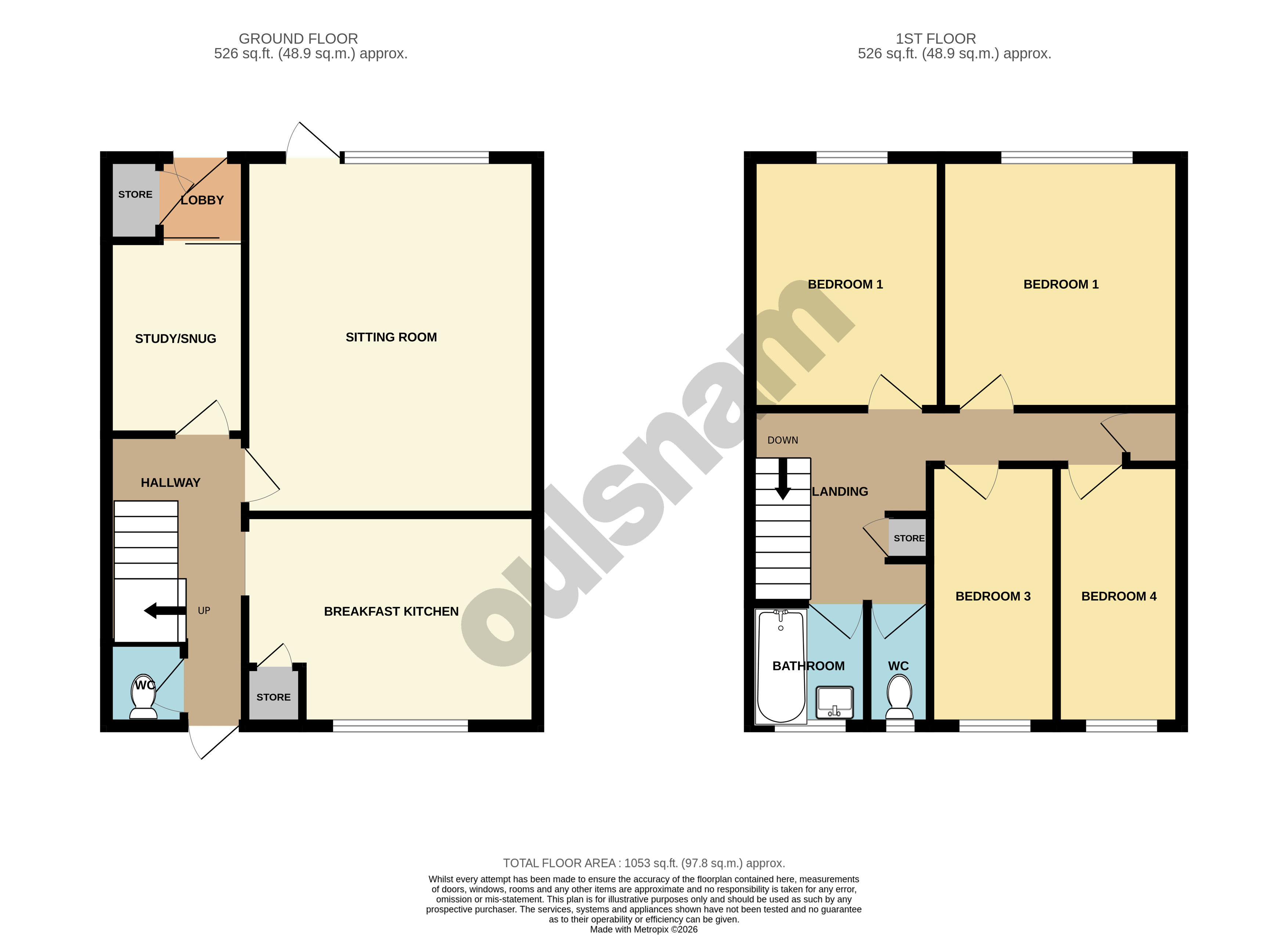 108, Thirlmere Drive, Birmingham floorplan