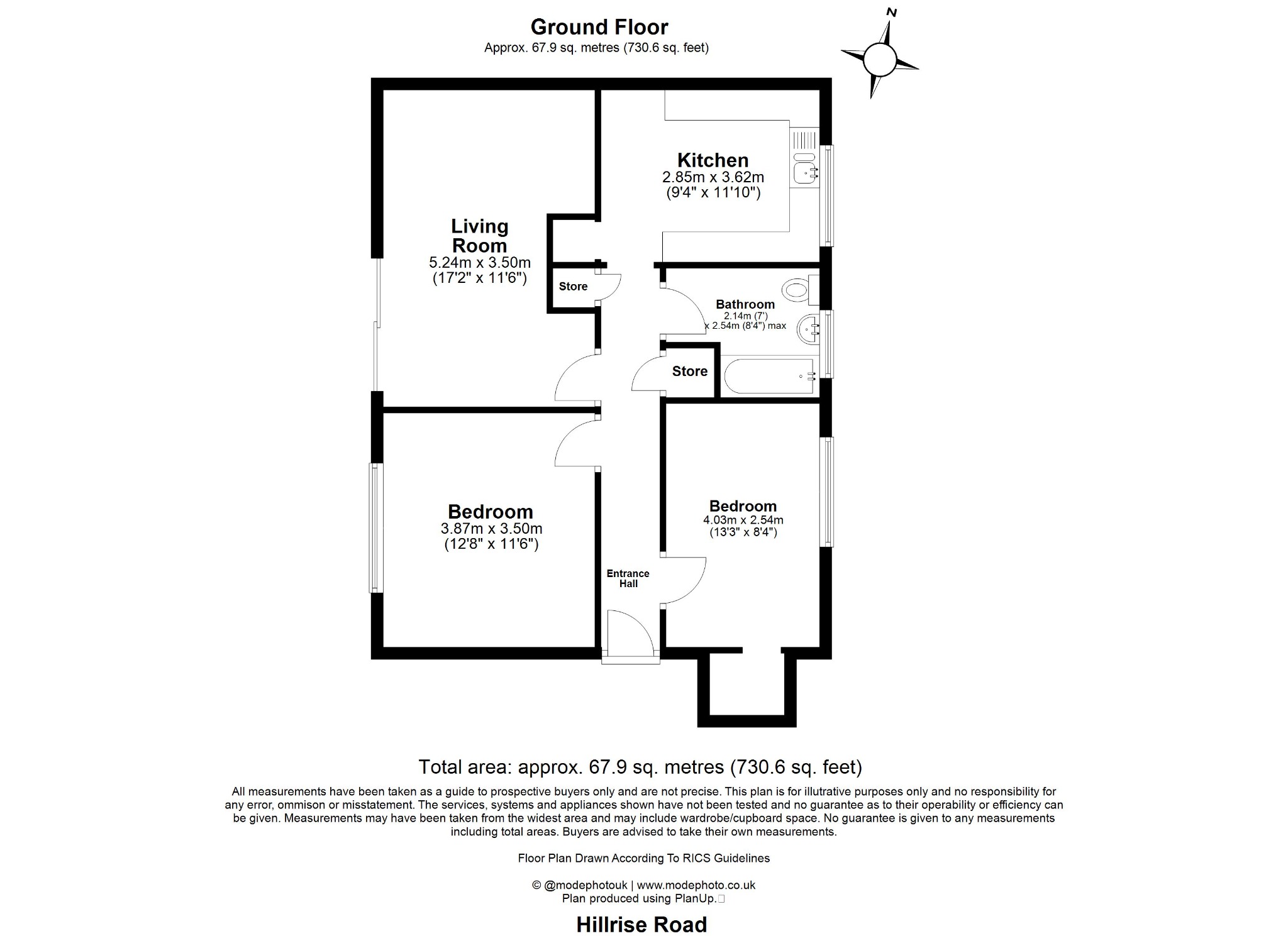 213 Hillrise Road, Romford, Greater London floorplan