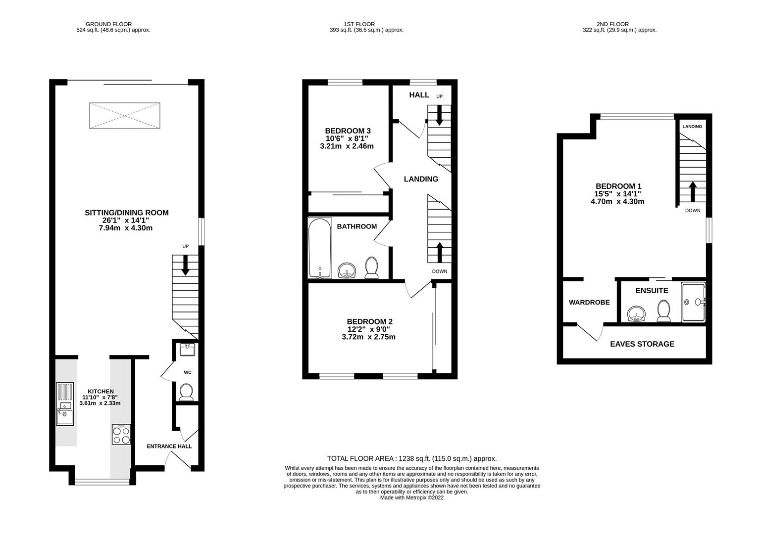 2B, Ross Street, Cambridge floorplan