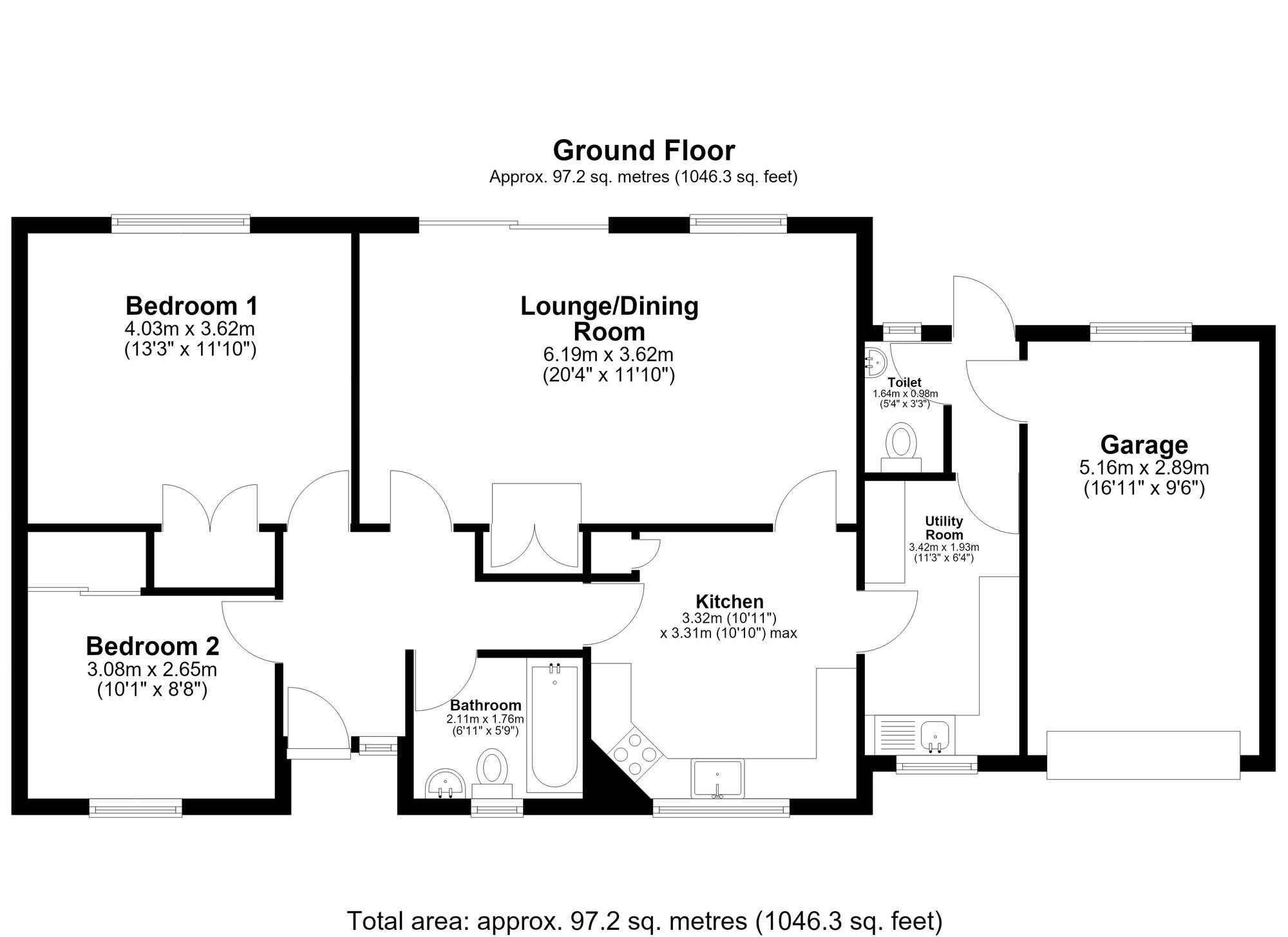 1 Westfield London Road, Royston floorplan