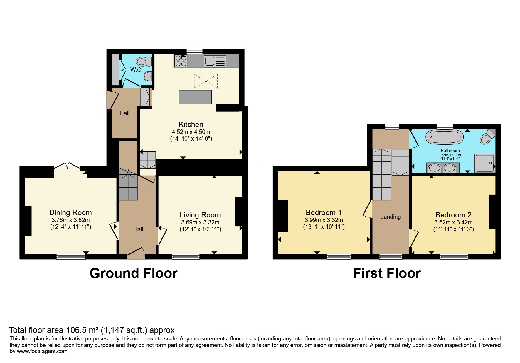 34, St. James Road, Torquay floorplan