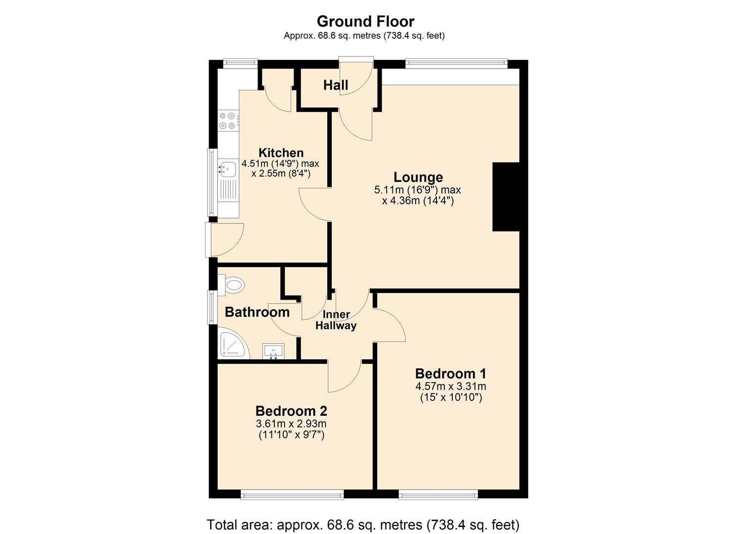 29, Four Acre Close, Kirk Ella floorplan