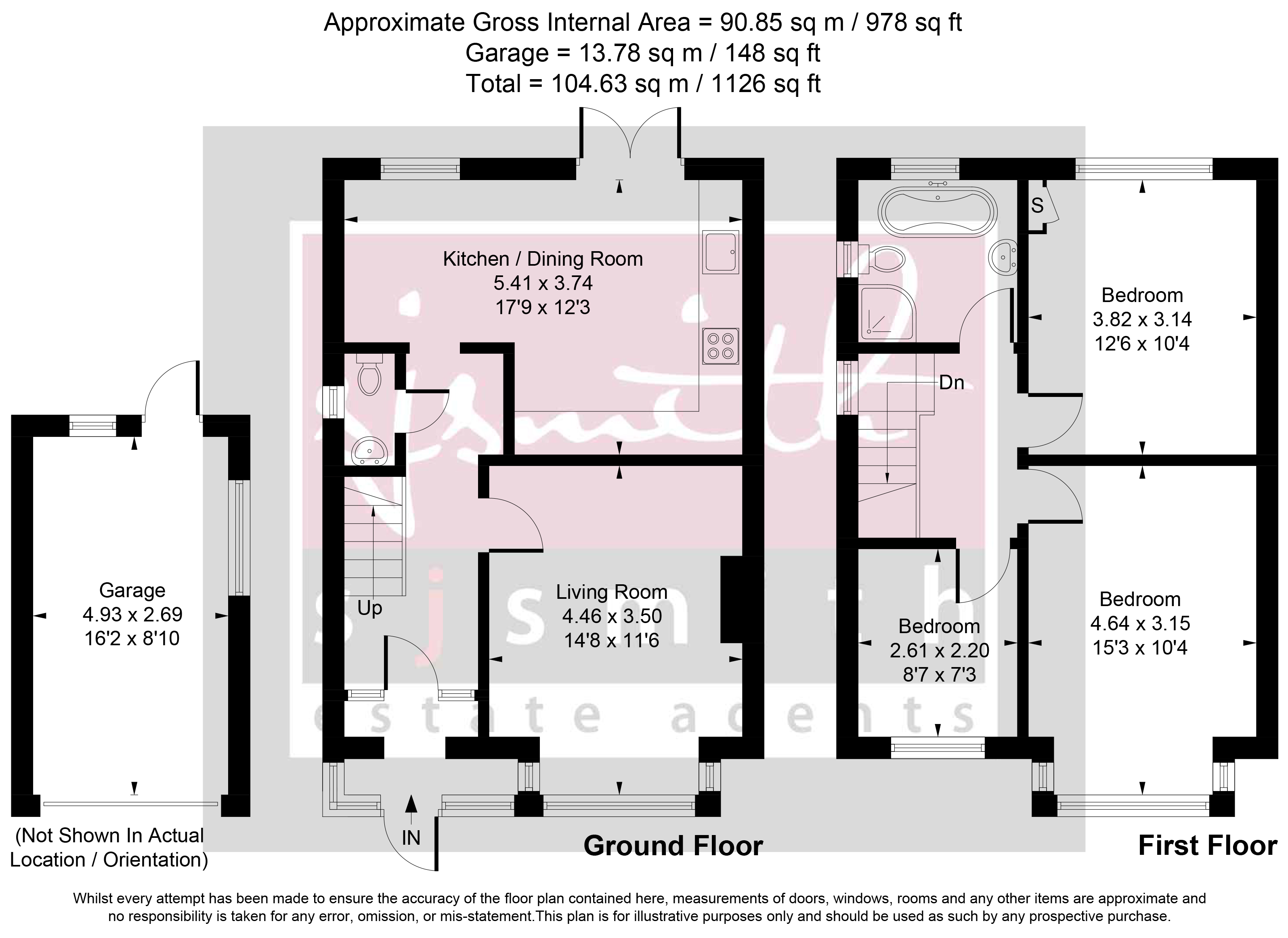 74, Stanley Road, Ashford floorplan