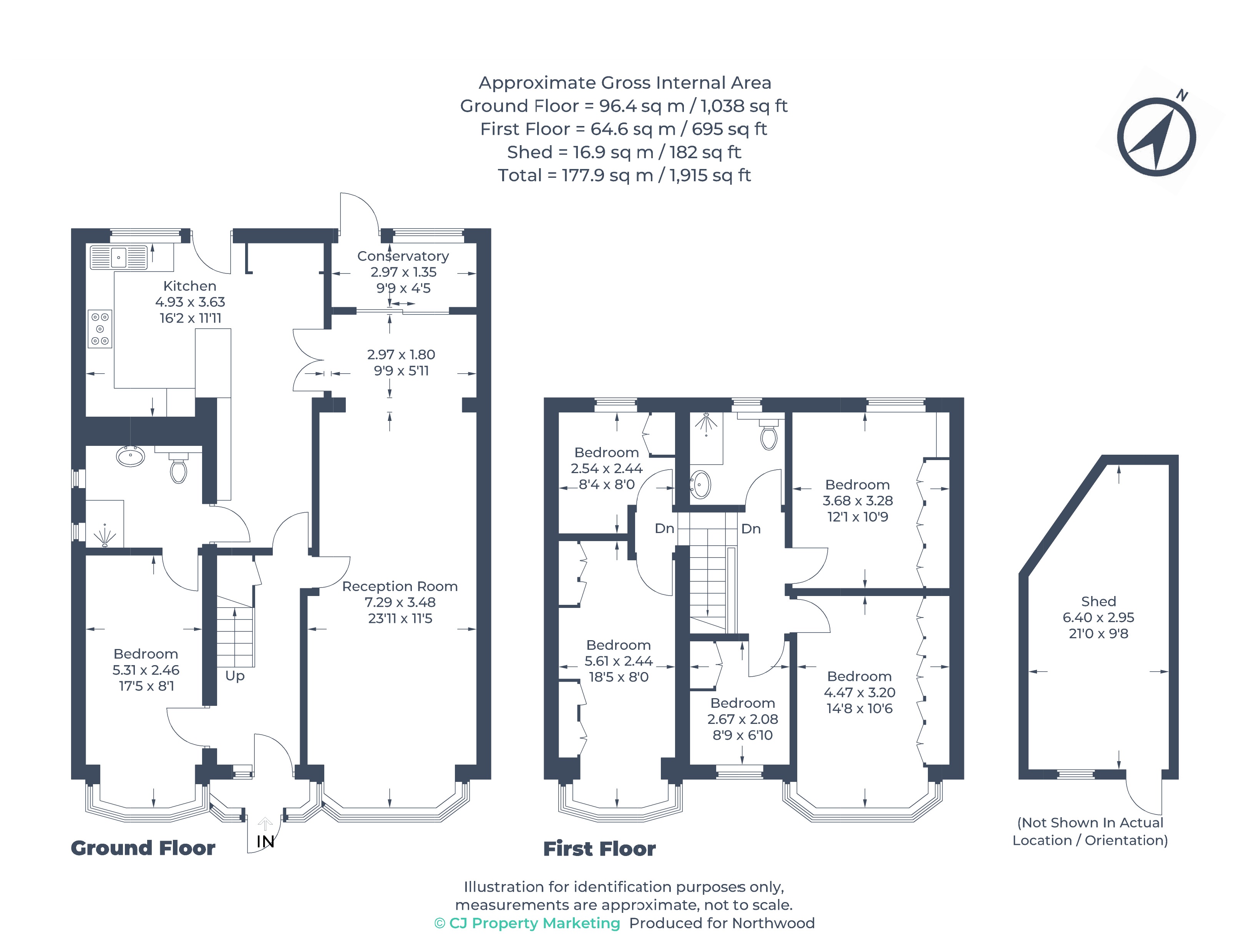 72, Fairway Avenue, London floorplan