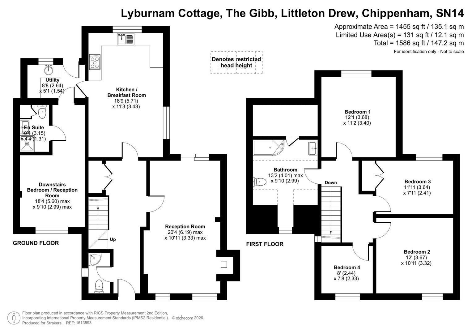 Lyburnam Cottage, The Gibb, Chippenham floorplan