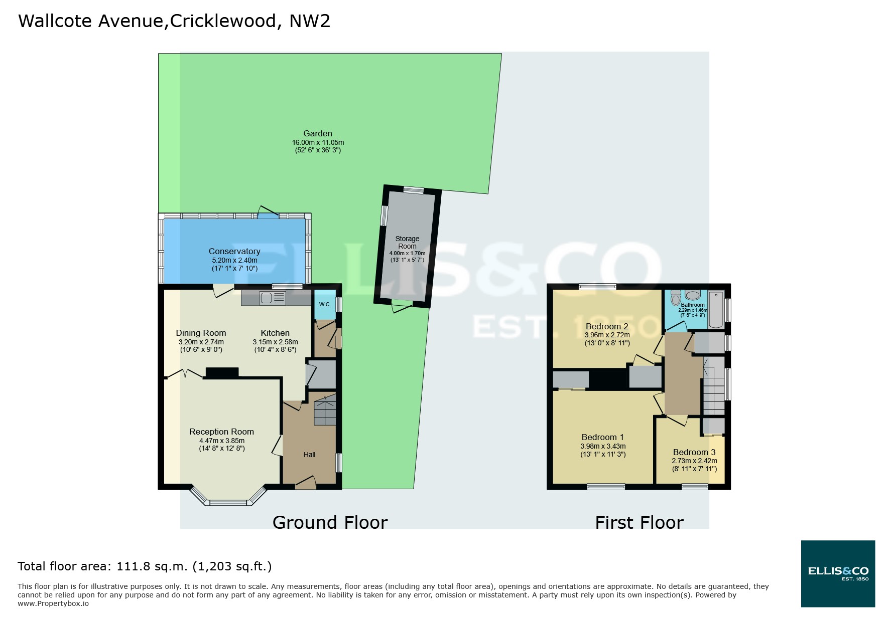 3,, Wallcote Avenue, Cricklewood floorplan