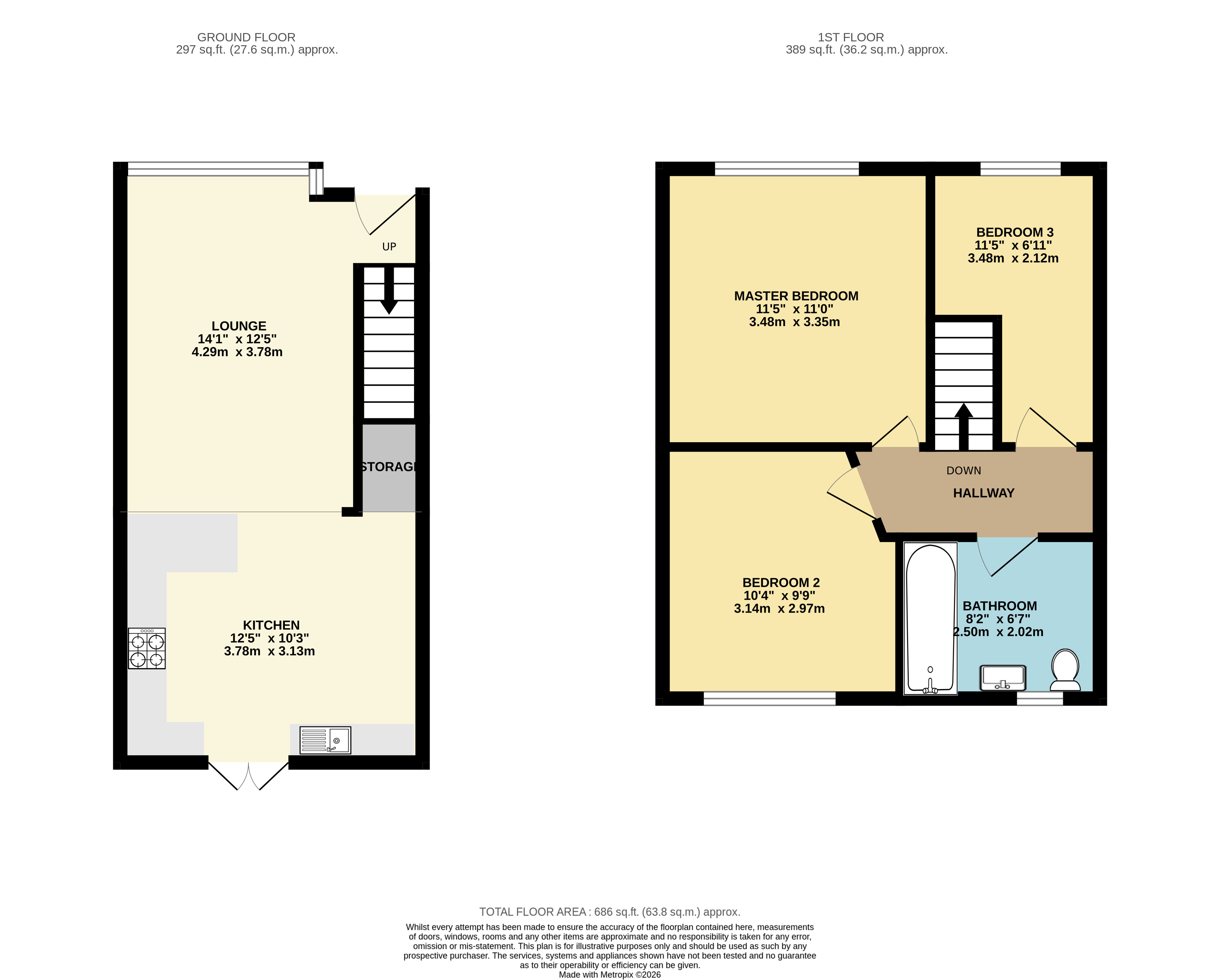 44, Ellwood Road, Stockport floorplan
