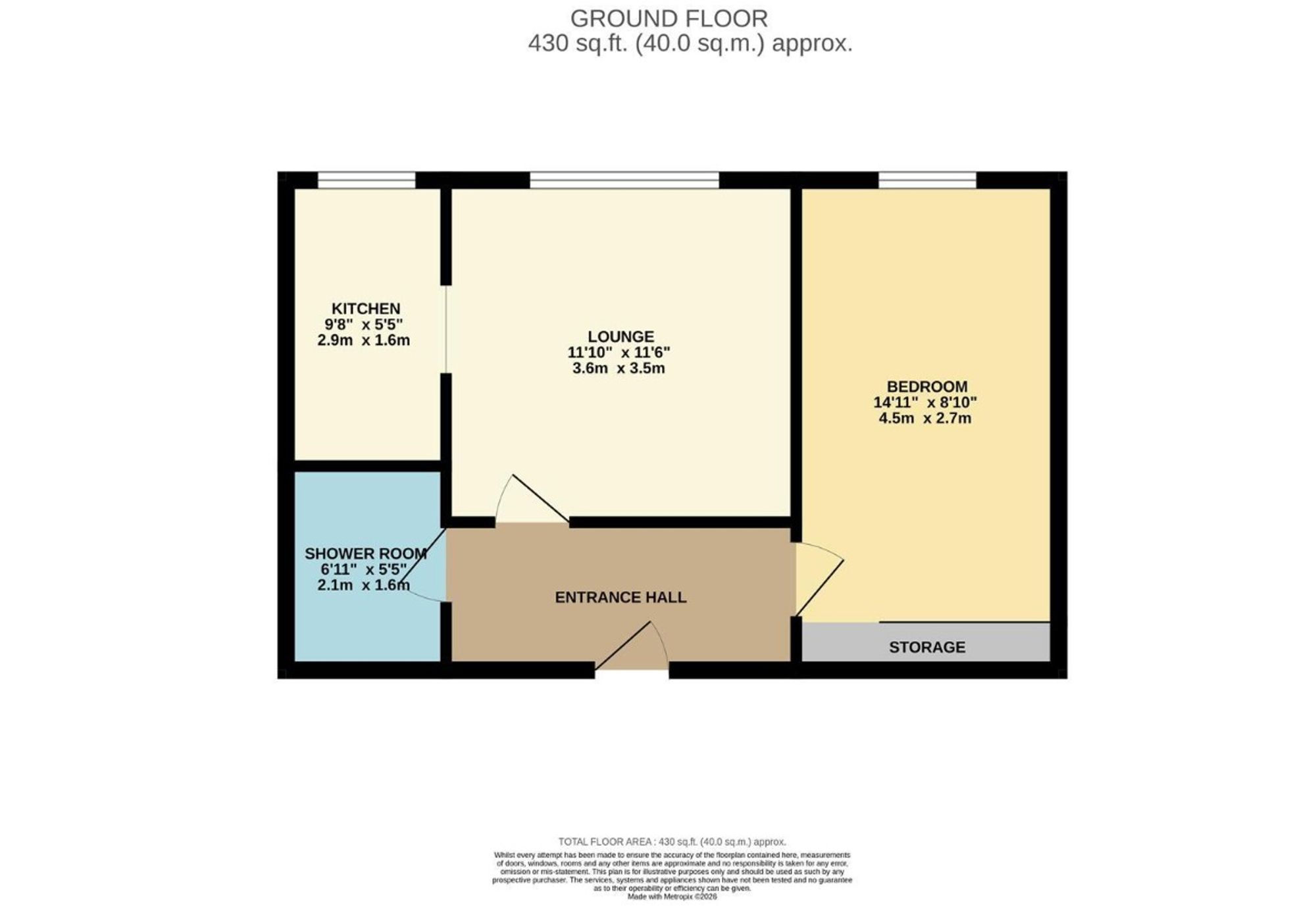 Flat 2, Guardian Court, Birmingham floorplan