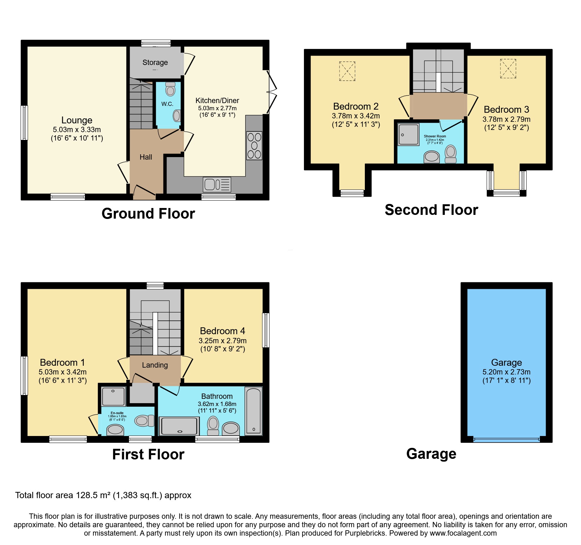1, Field Meadow Close, Lowton floorplan