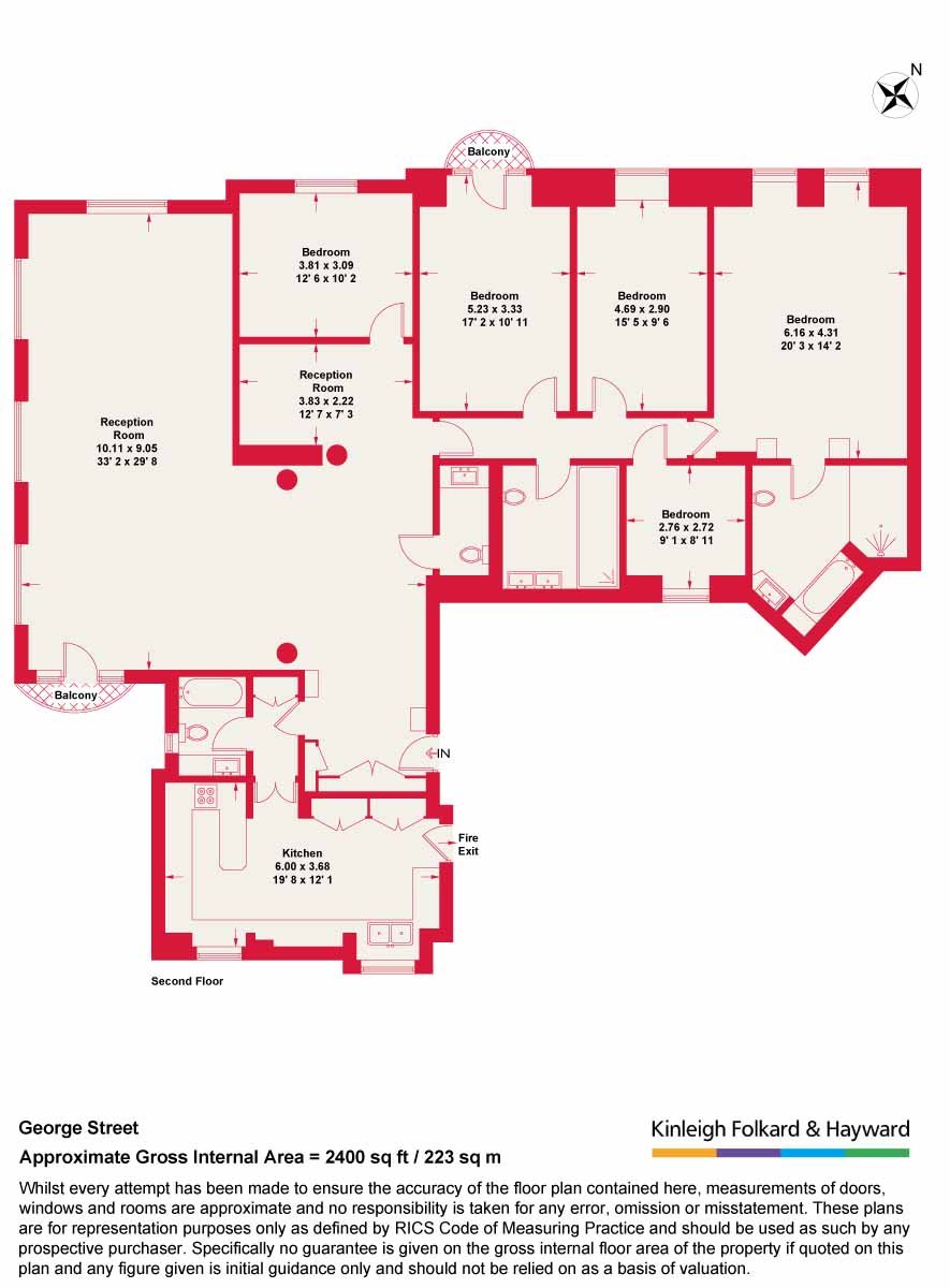Flat 7 Fursecroft,, George Street, London floorplan