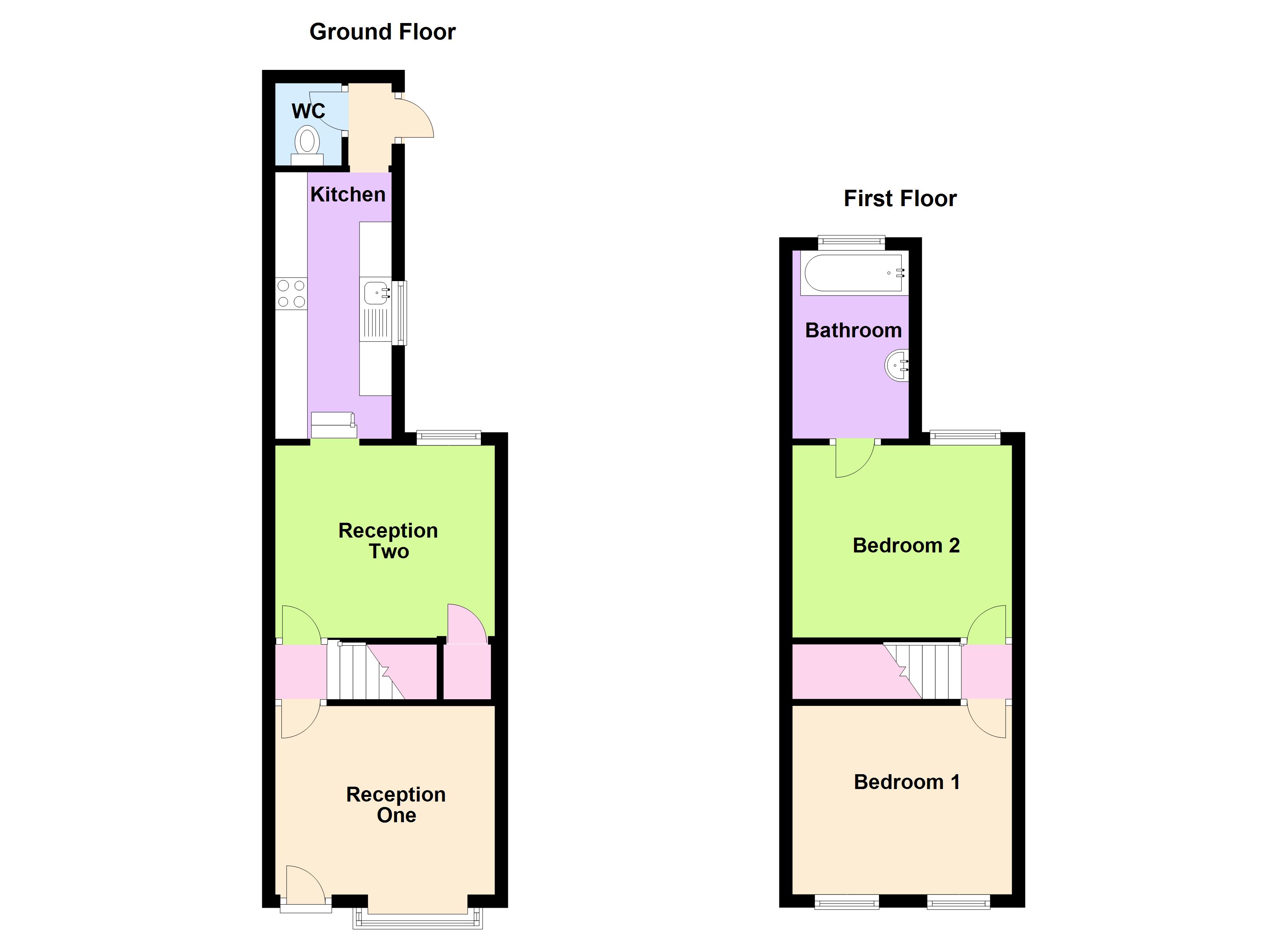 2 Bedrooms Terraced house for sale in Gordon Road, Northfleet, Kent DA11