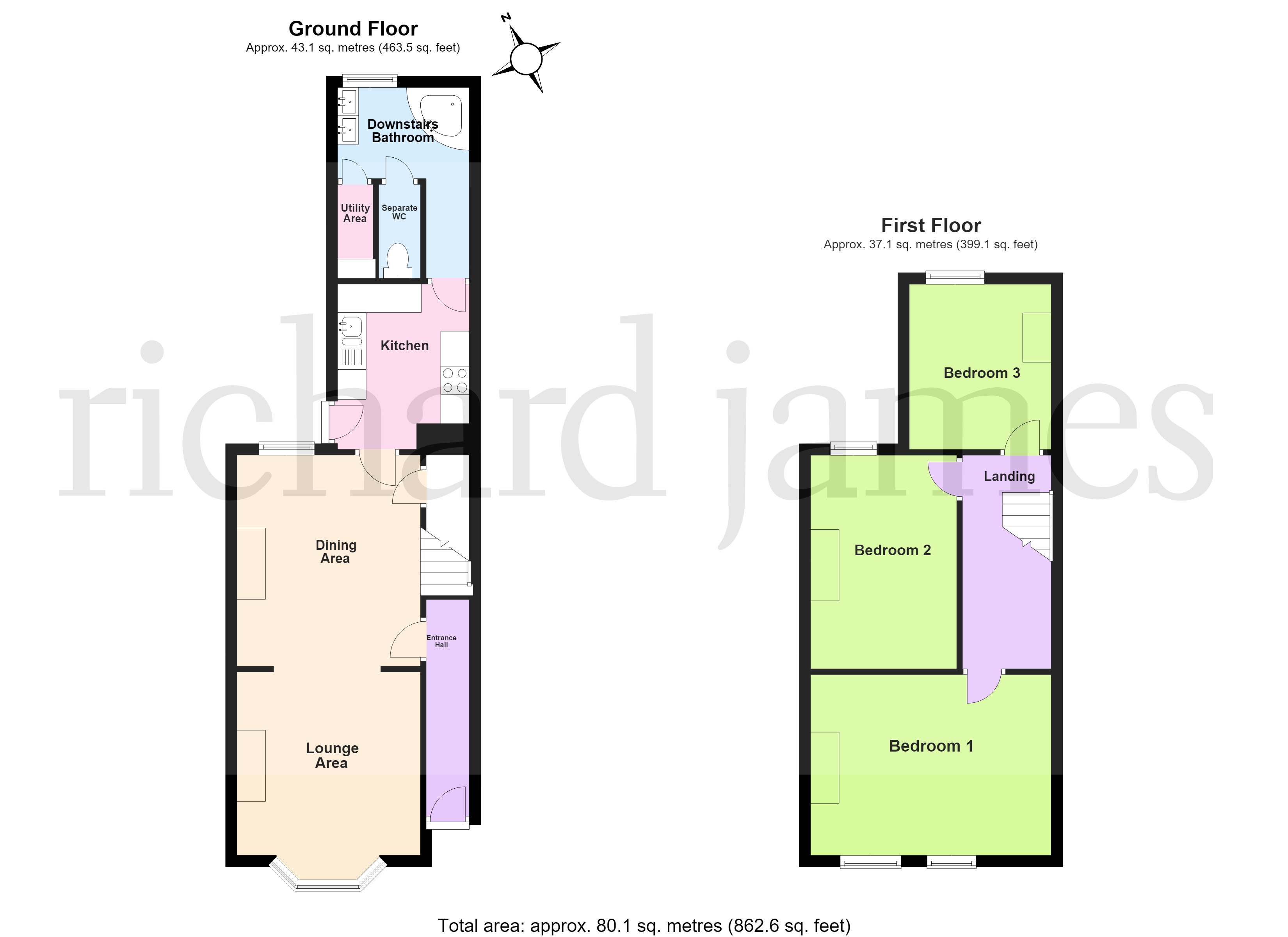 3, Milner Road, Wellingborough floorplan