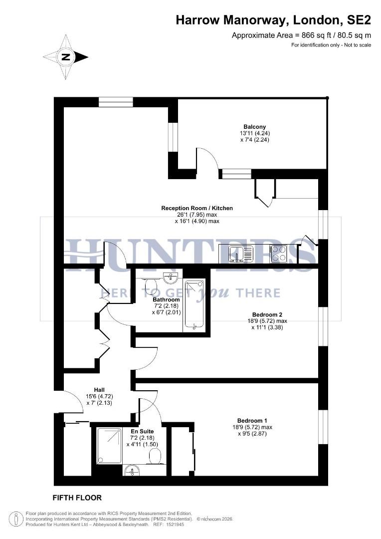 Flat 187, Crane Court, Harrow Manorway, London floorplan