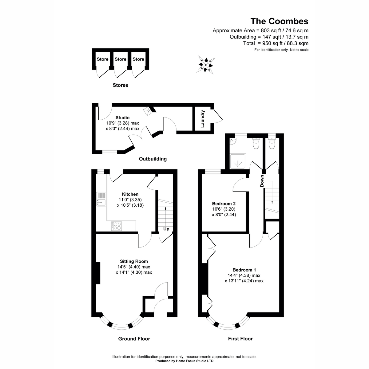 Coombe Cottage, The Coombes, Looe floorplan