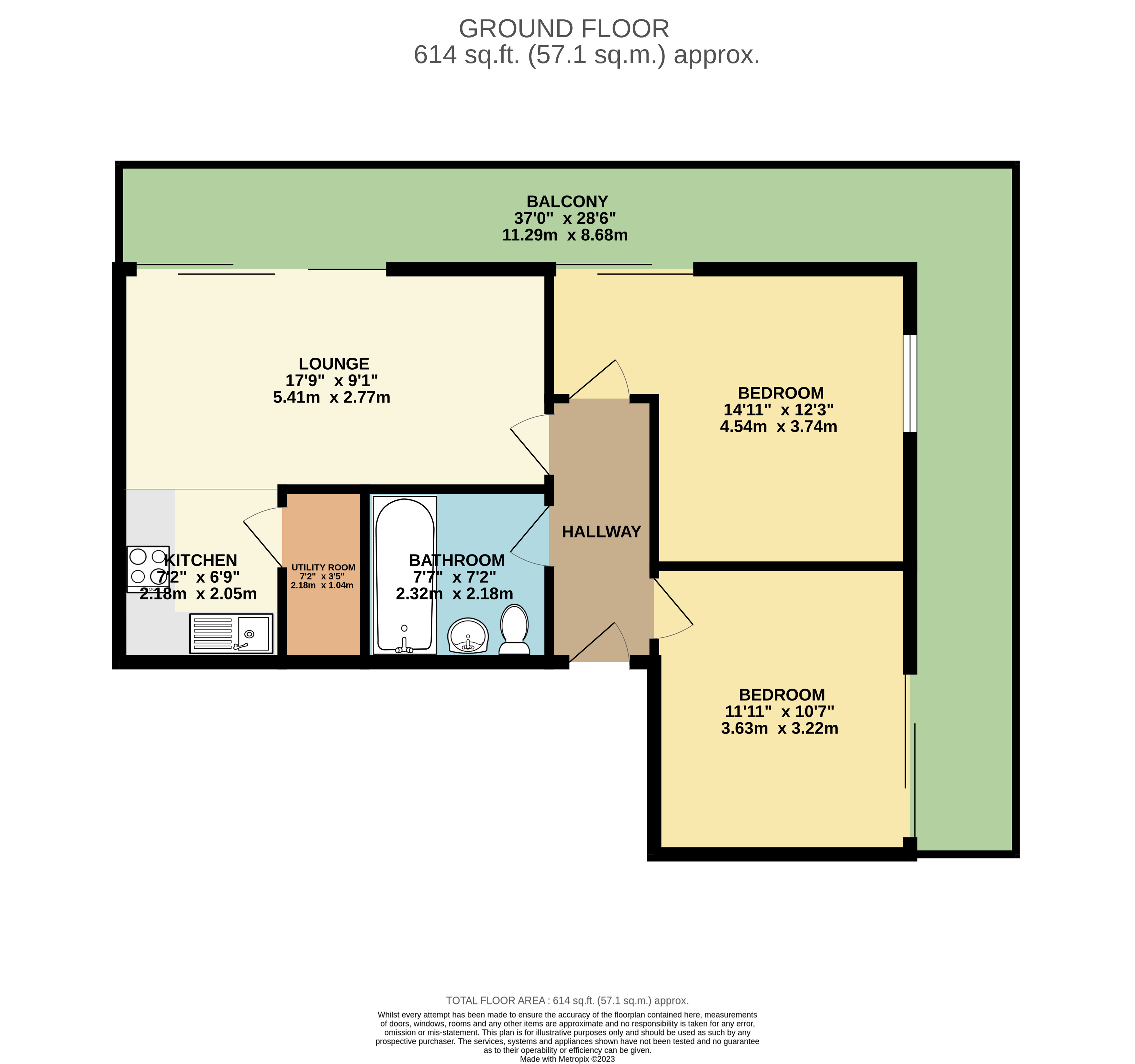 523, Meadow Mill, Stockport floorplan