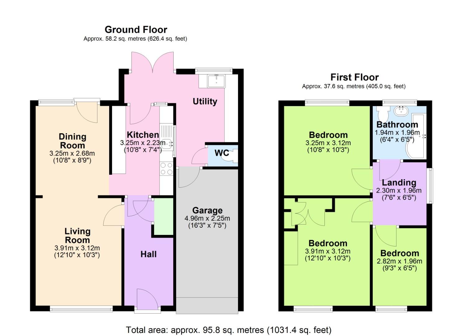 228, Mount Pleasant, Keyworth floorplan