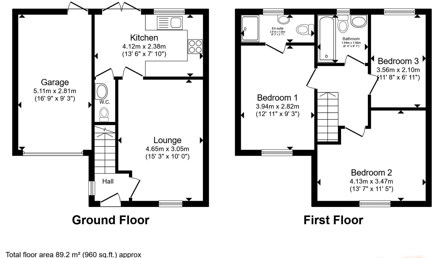 Riverdale Road, Newark floorplan