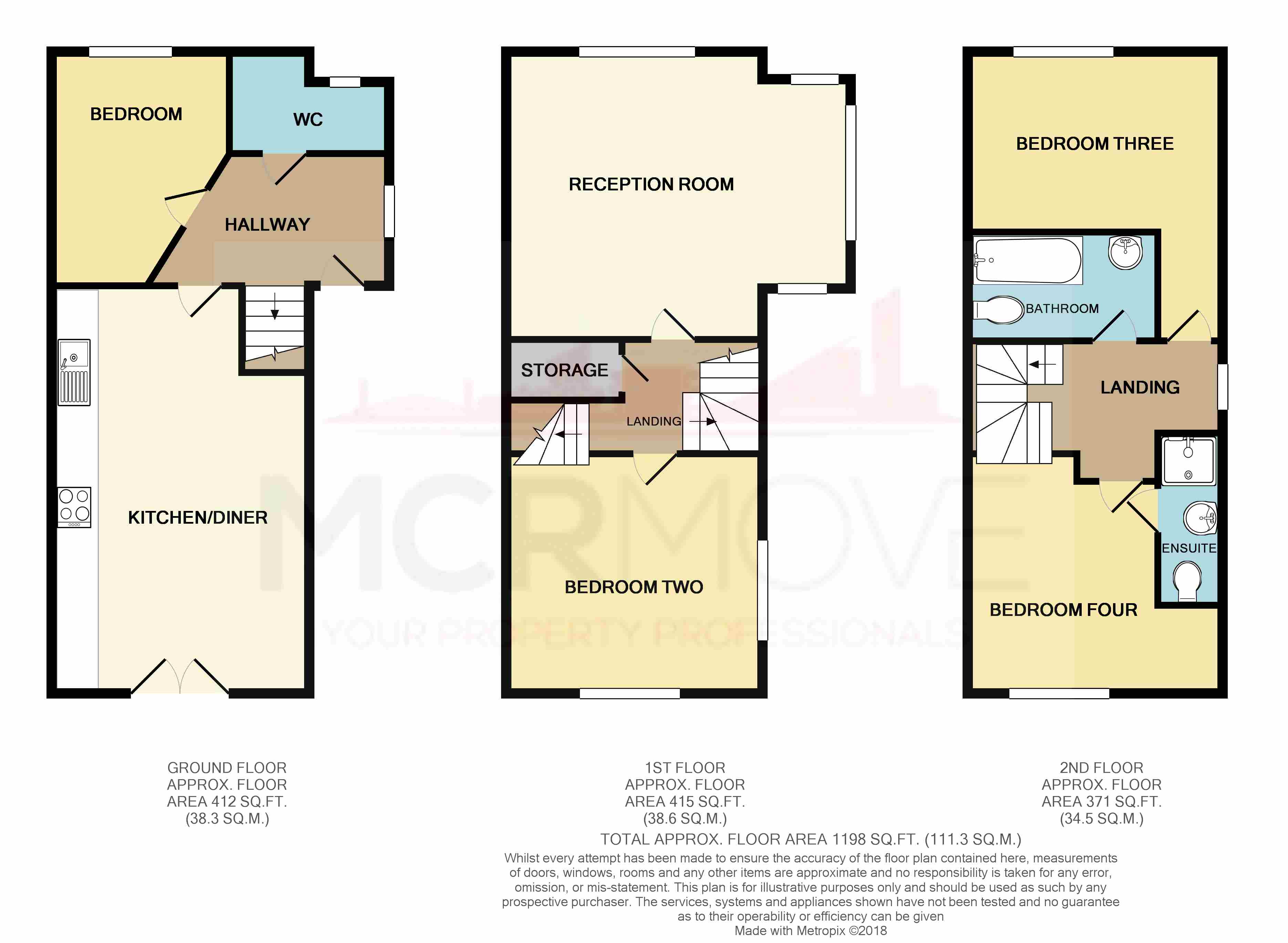 14, Aspull Walk, Manchester floorplan