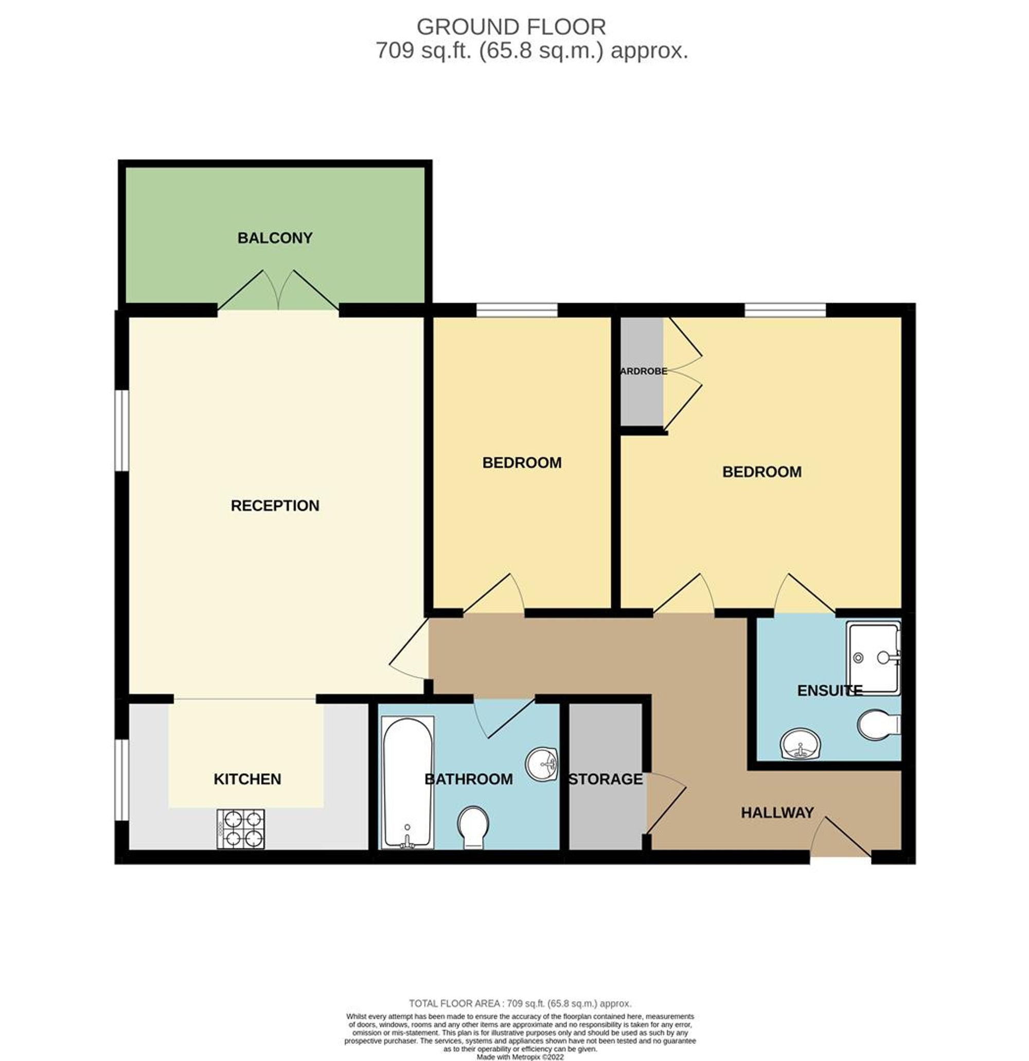 Flat 7 Burnikell House, Reservoir Way, Hainault, Hainault floorplan