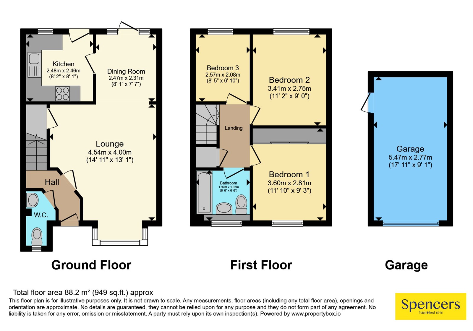 14, Gale Close, Leicestershire floorplan