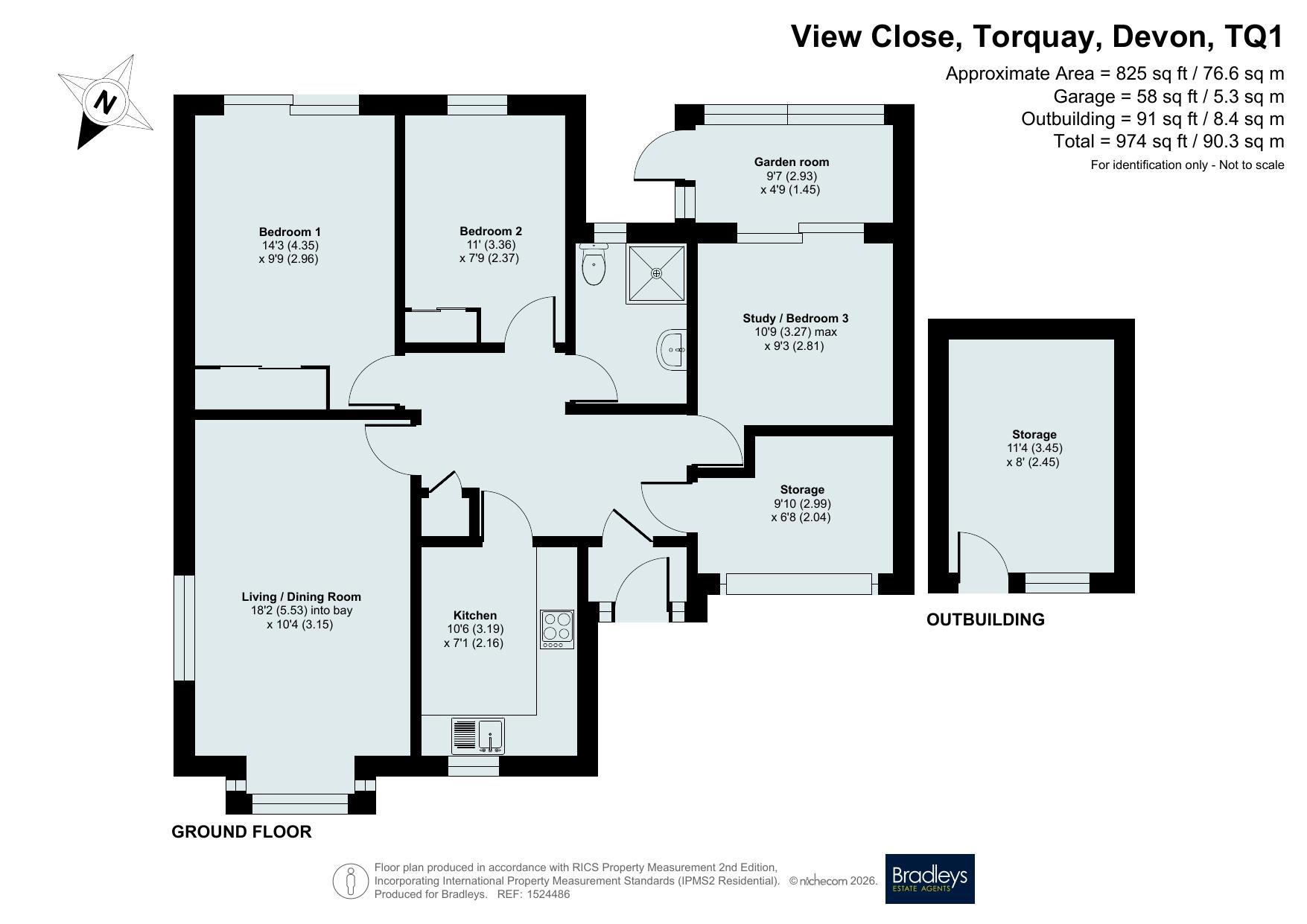7, Valley View Close, Devon floorplan