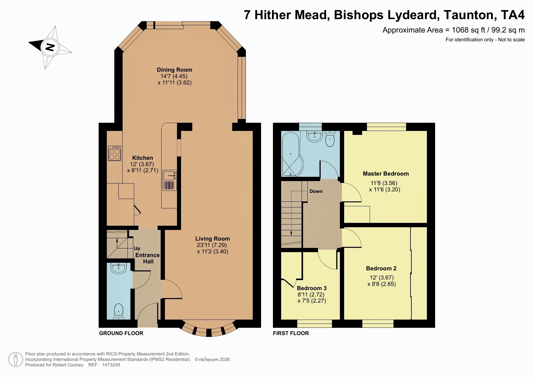7 Hither Mead, Taunton floorplan