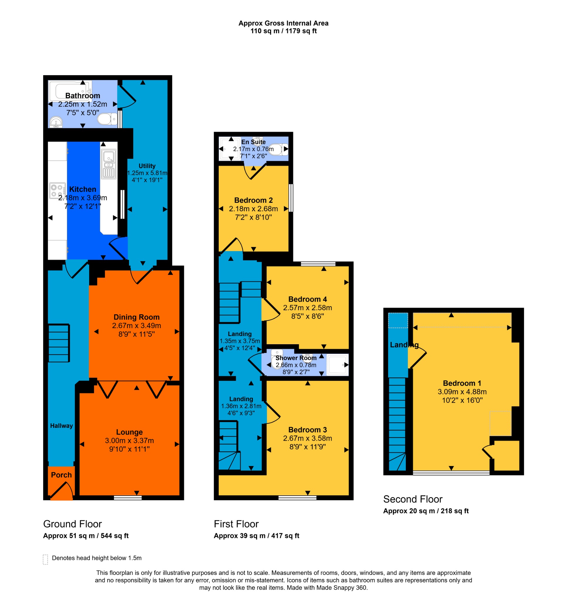5 Greenhill Terrace, Portland, Dorset floorplan