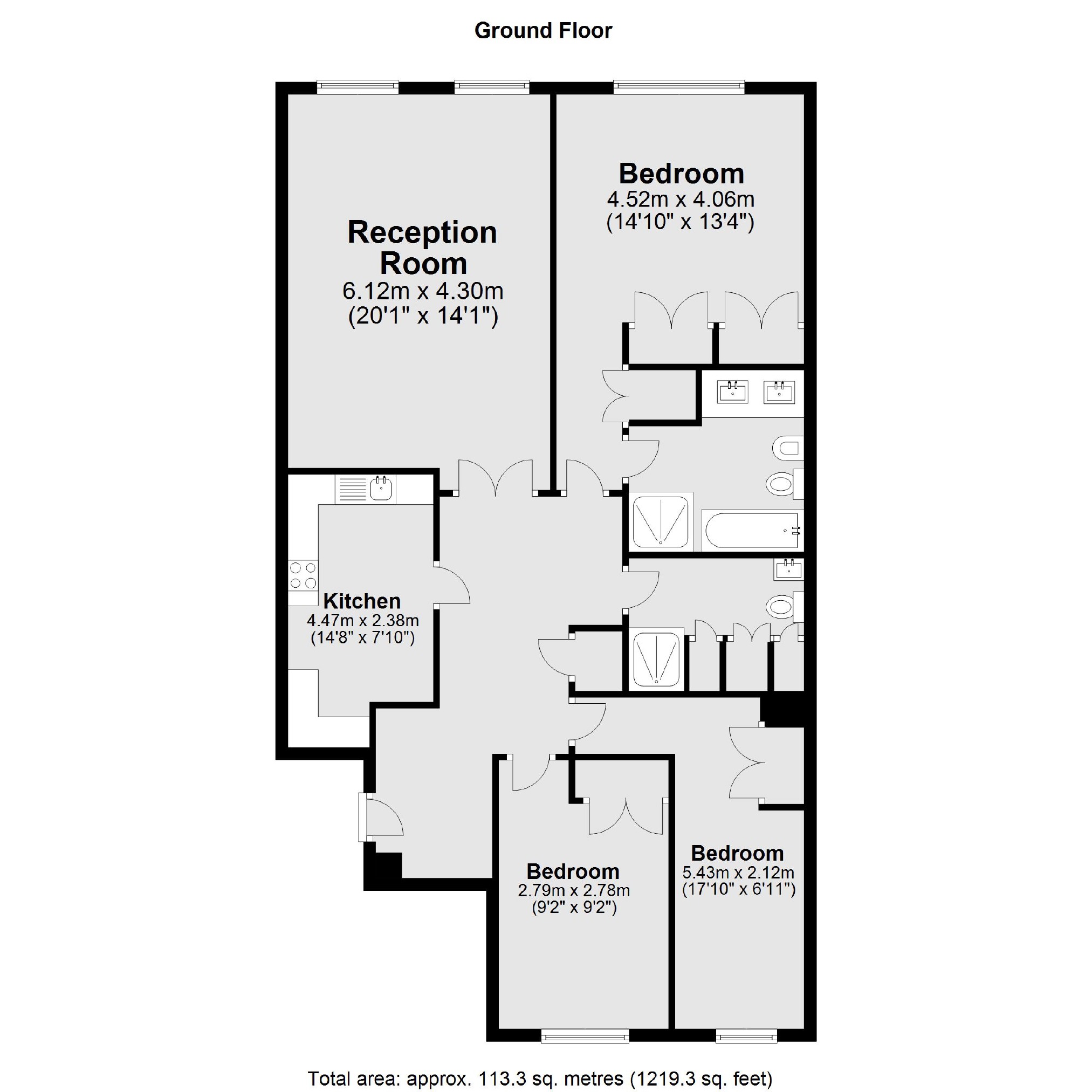 Clevedon Road, Twickenham TW1, 3 bedroom flat for sale 62863645