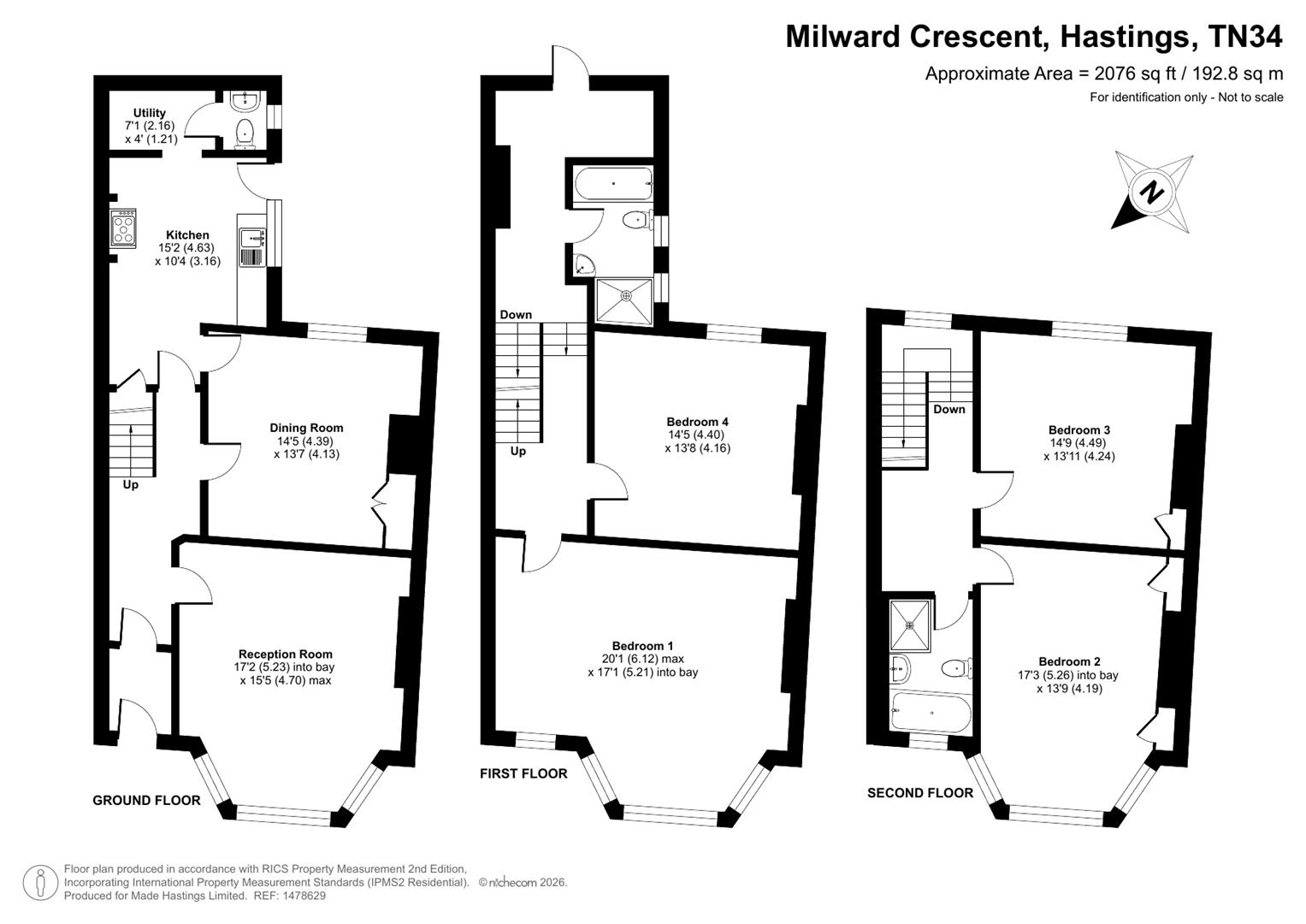 20, Milward Crescent, Hastings floorplan