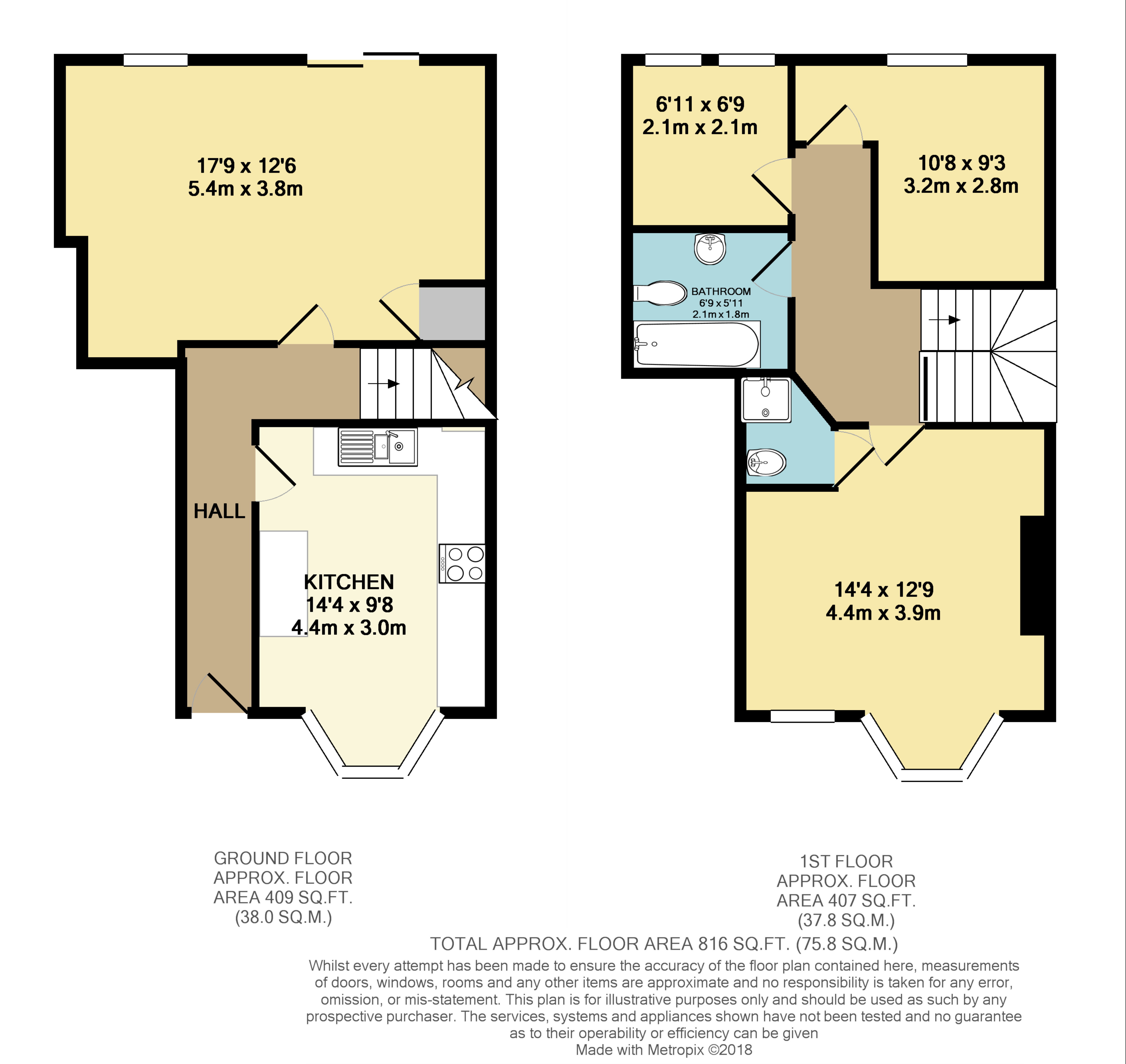 3 Bedrooms Maisonette to rent in Davigdor Road, Hove BN3