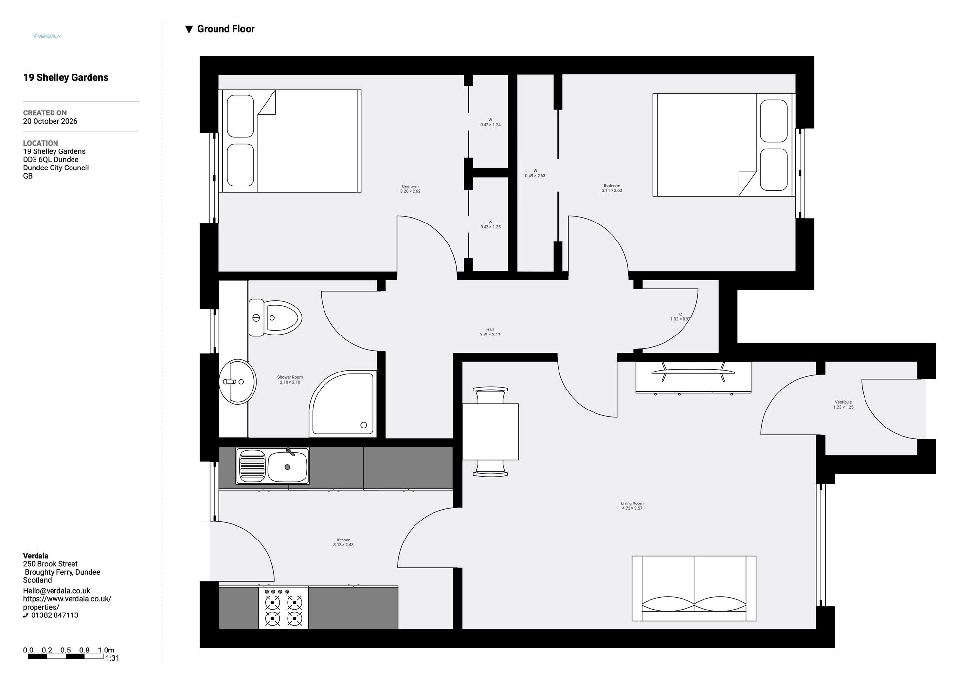 19, Shelley Gardens, Dundee, DD3 floorplan
