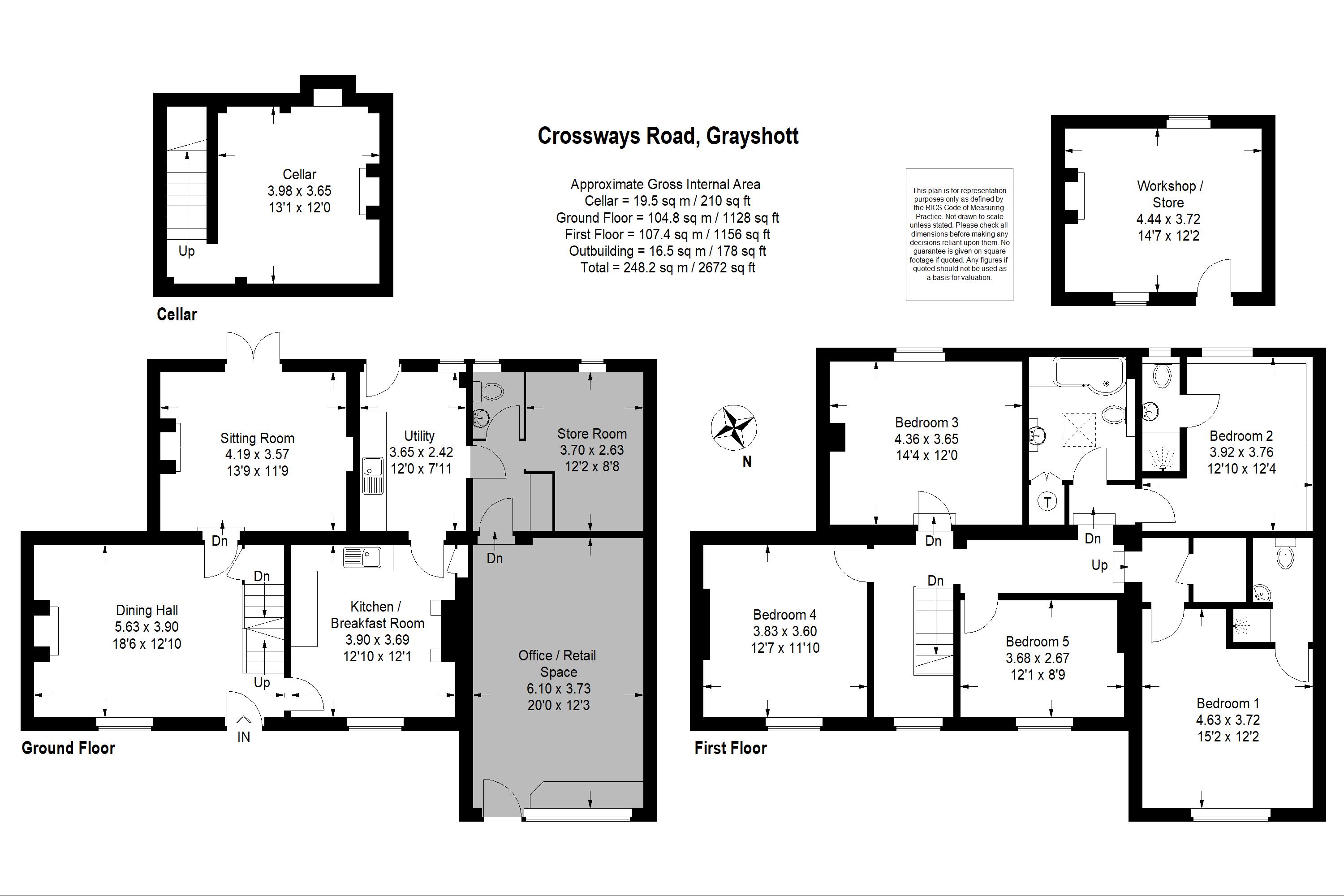 5 Bedrooms Detached house for sale in Crossways Road, Grayshott, Hindhead GU26