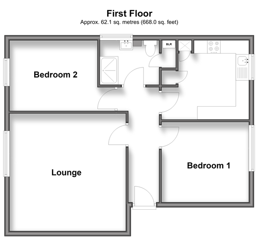 Canterbury Road, Birchington floorplan