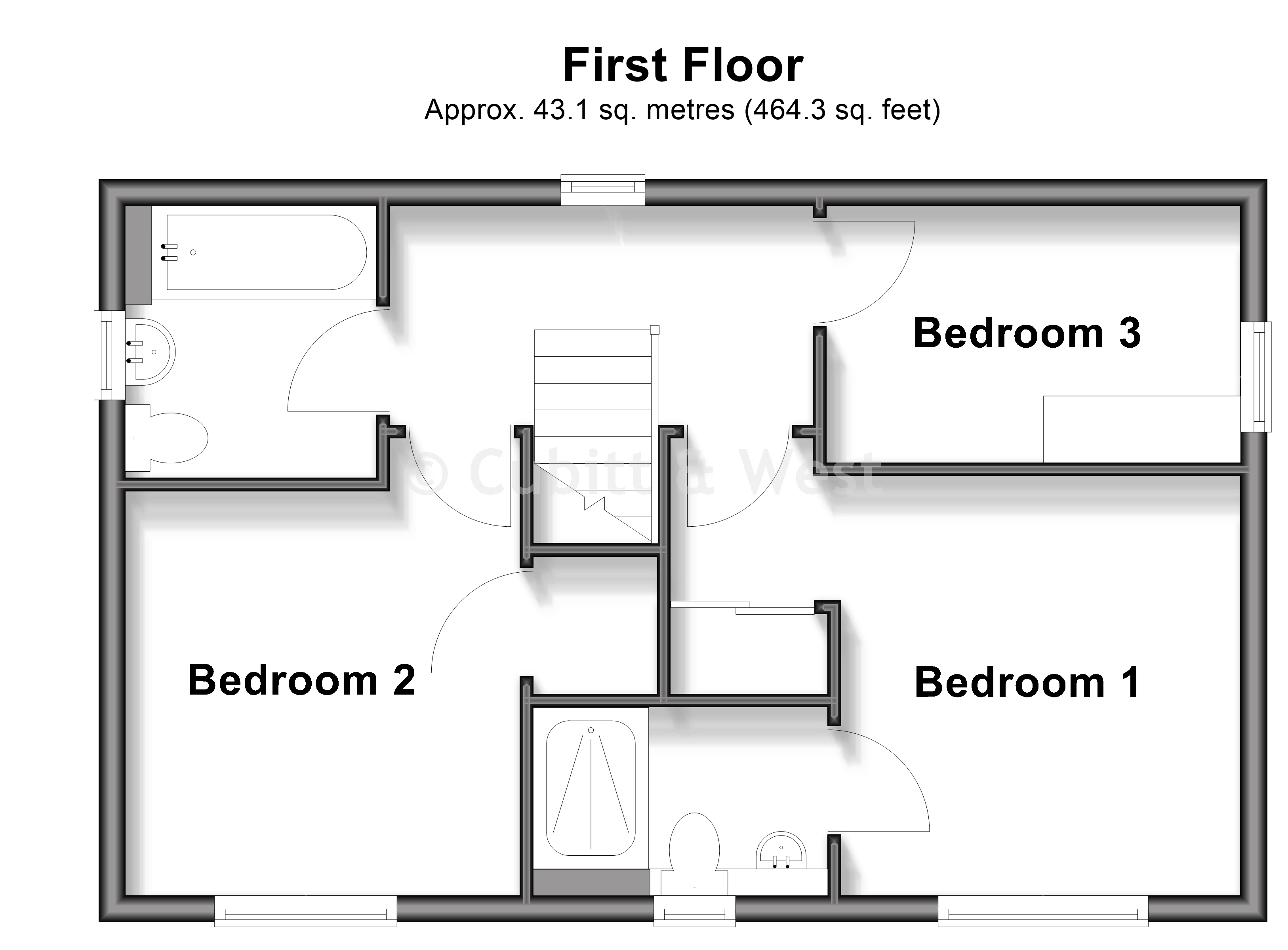 21, Barnfield, Billingshurst floorplan