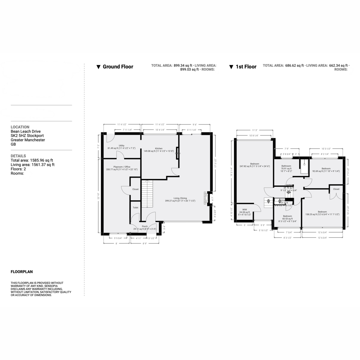52, Bean Leach Drive, Stockport floorplan