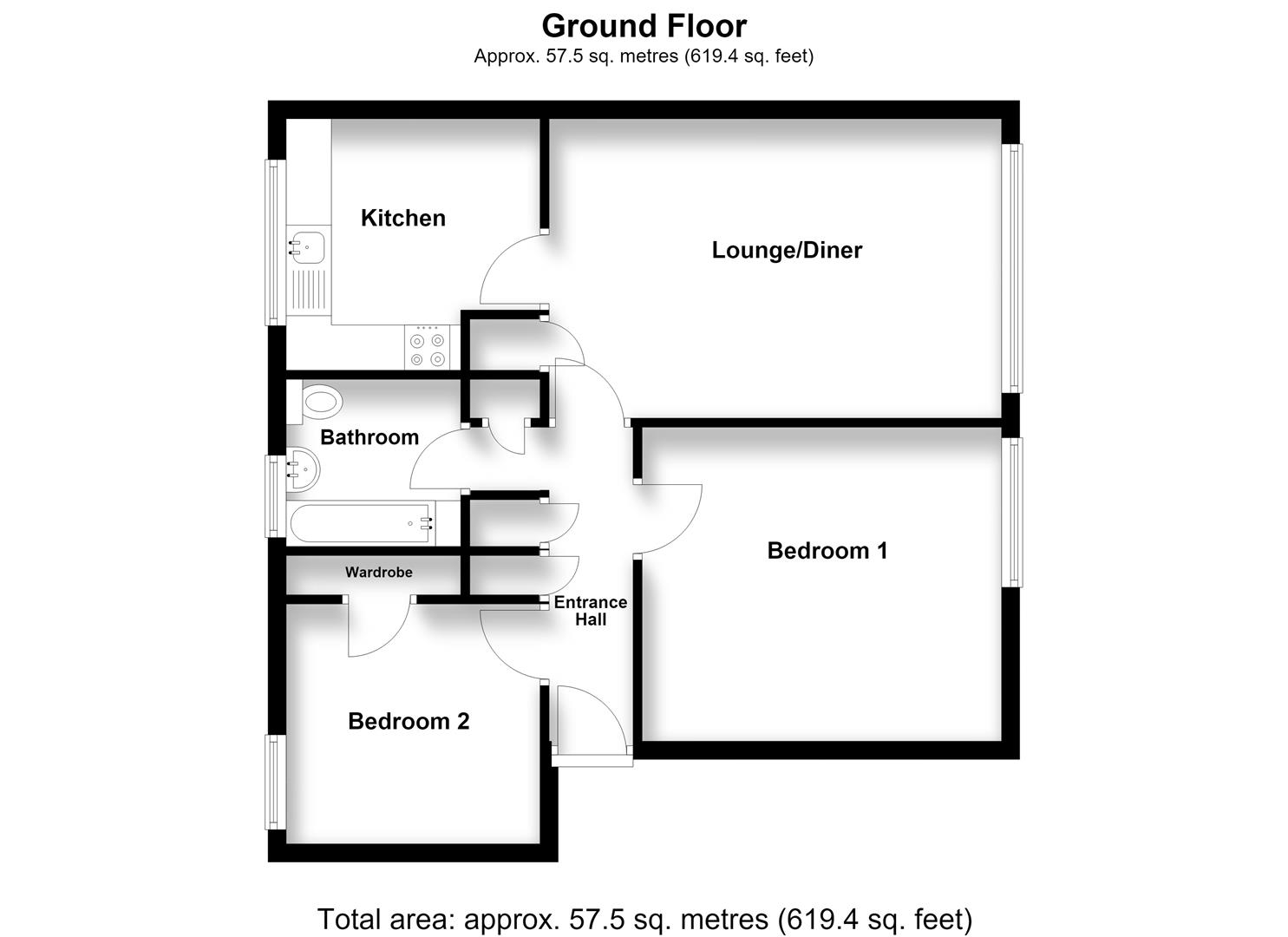 18, Sloan Court, Stevenage floorplan