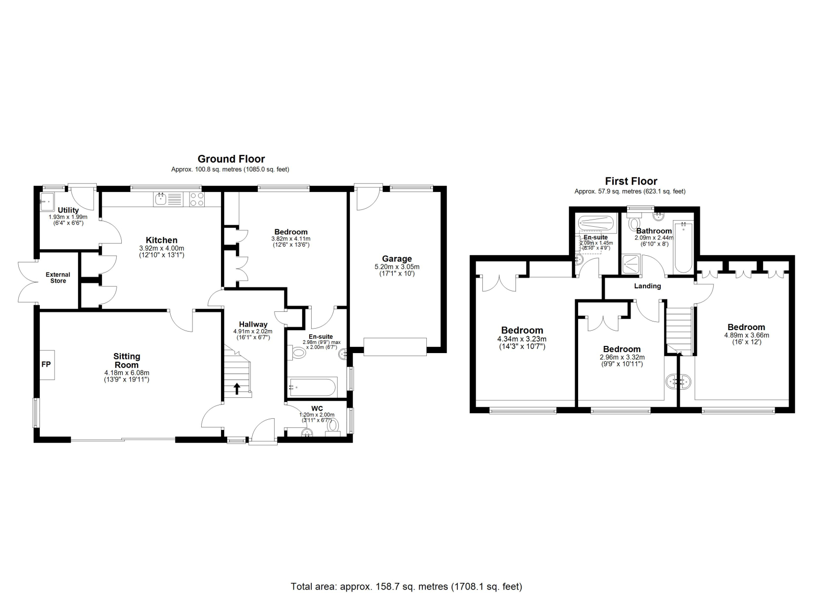 Rosevallen, Worthy Hill, Trebetherick floorplan