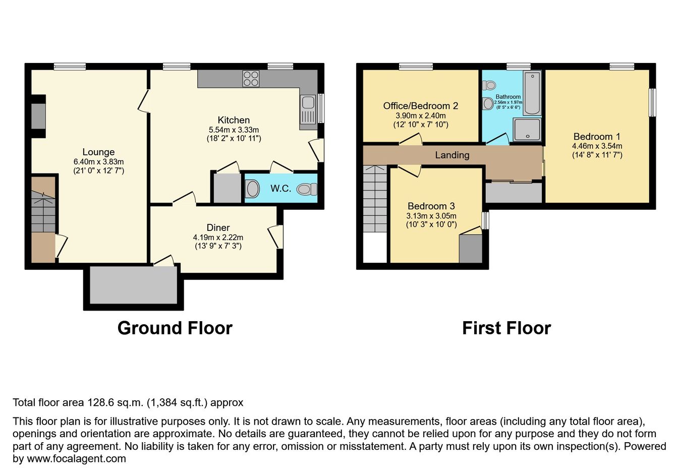 Celyn Cottage, Woodlands Road, Llangollen floorplan