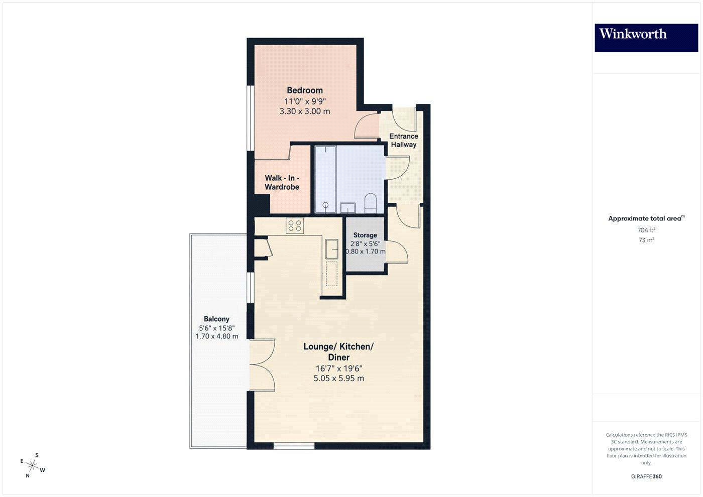 Flat 5, Corinthian Court, 1, Station Approach, Ruislip floorplan