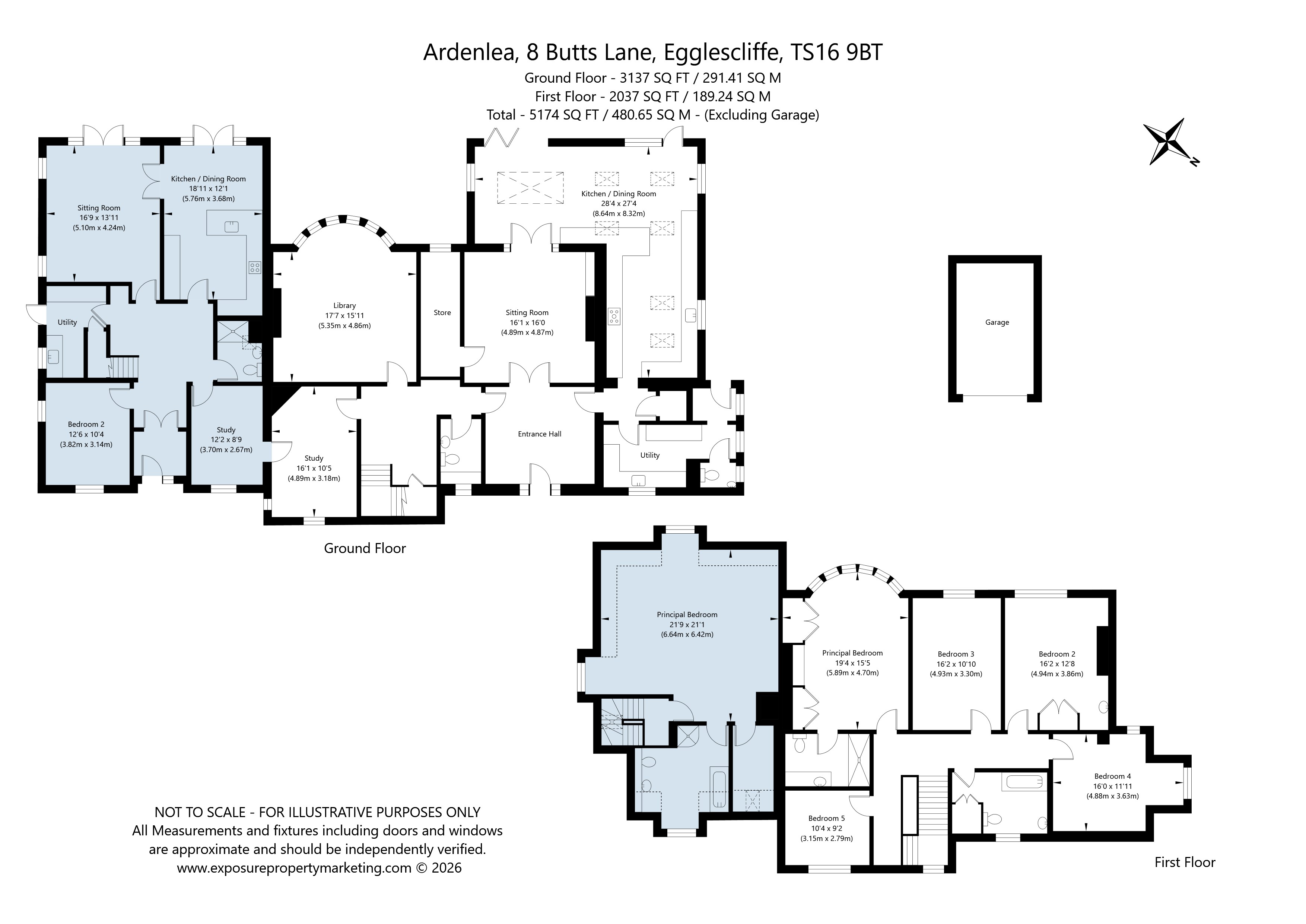 Ardenlea, 8, Butts Lane, Stockton-on-Tees floorplan
