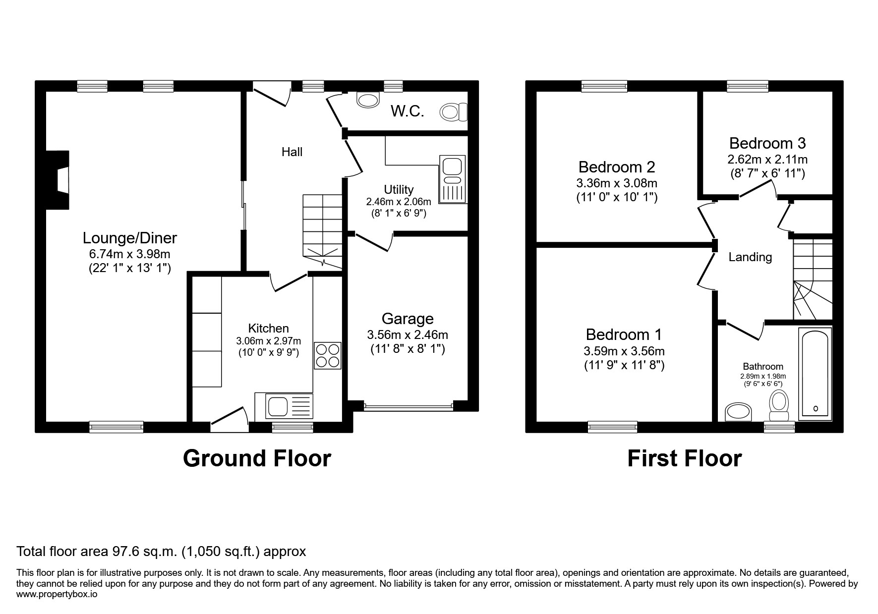 Llamedos, Plough Road, Droitwich floorplan
