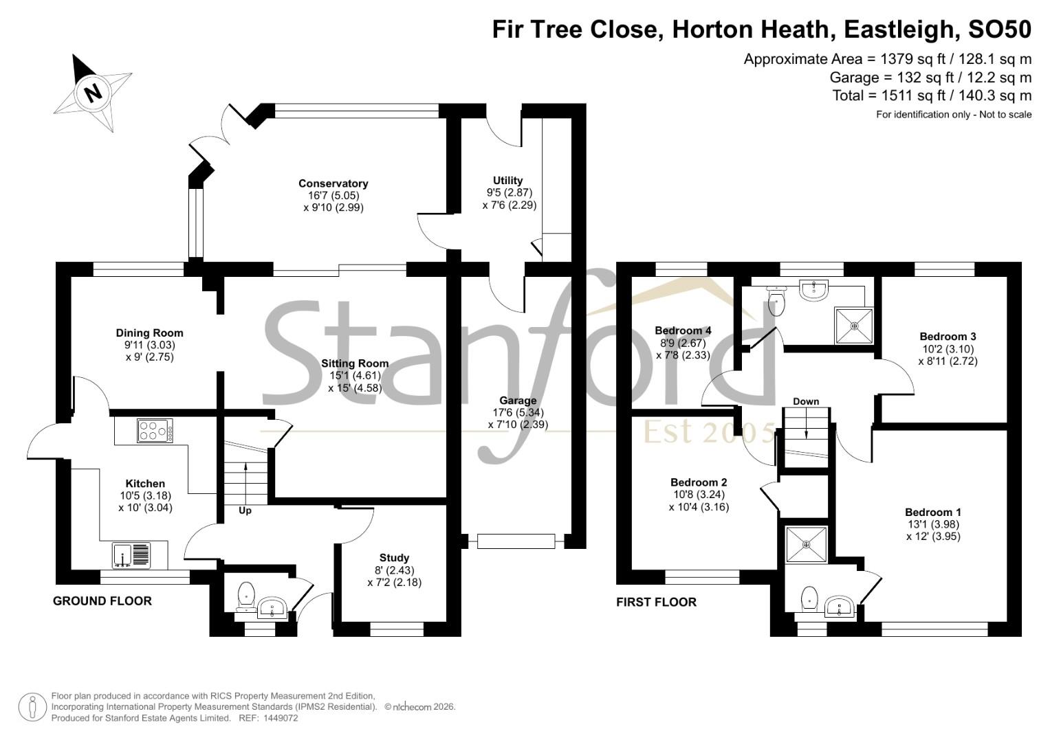 10, Fir Tree Close, Eastleigh floorplan