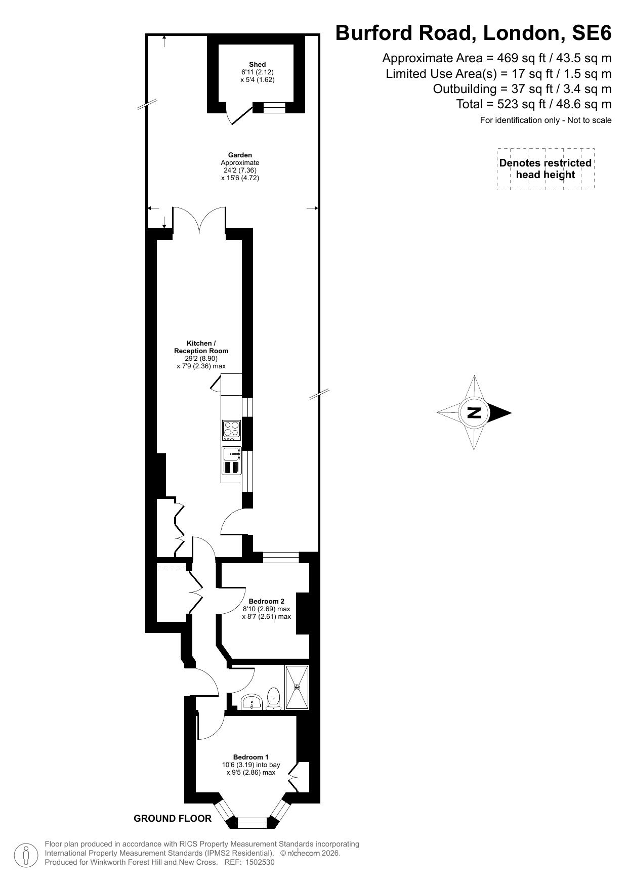 Flat 1, 30, Burford Road, London floorplan