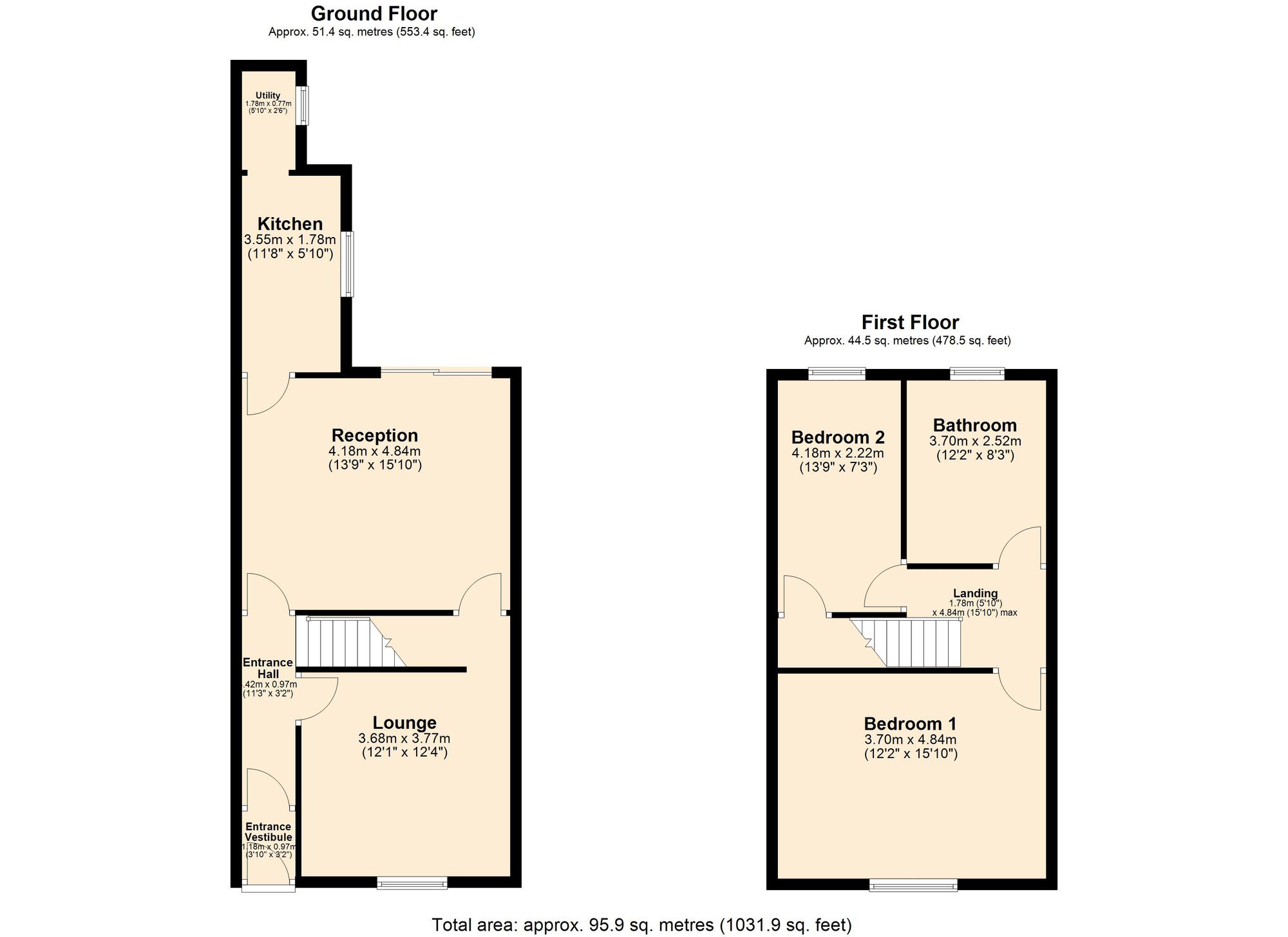 32 Preston Street, Darwen floorplan