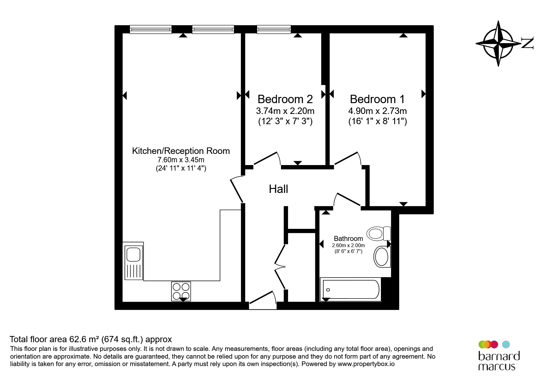 Flat 53, Tennyson Apartments, 1, Saffron Central Square, Croydon floorplan