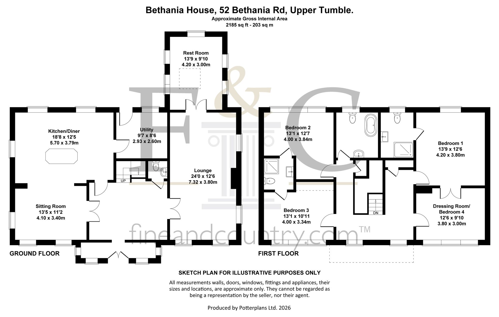 52 Bethania Road, Llanelli floorplan