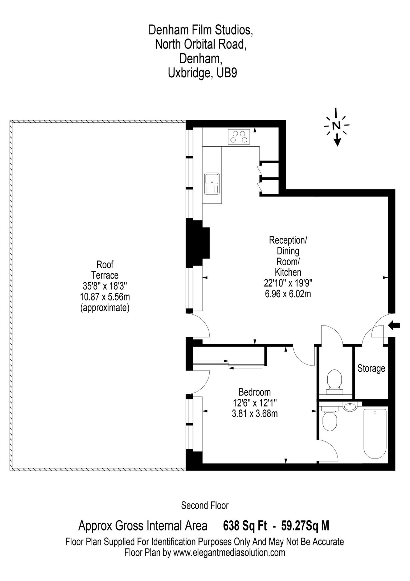 Apartment 45, Korda House, Denham floorplan